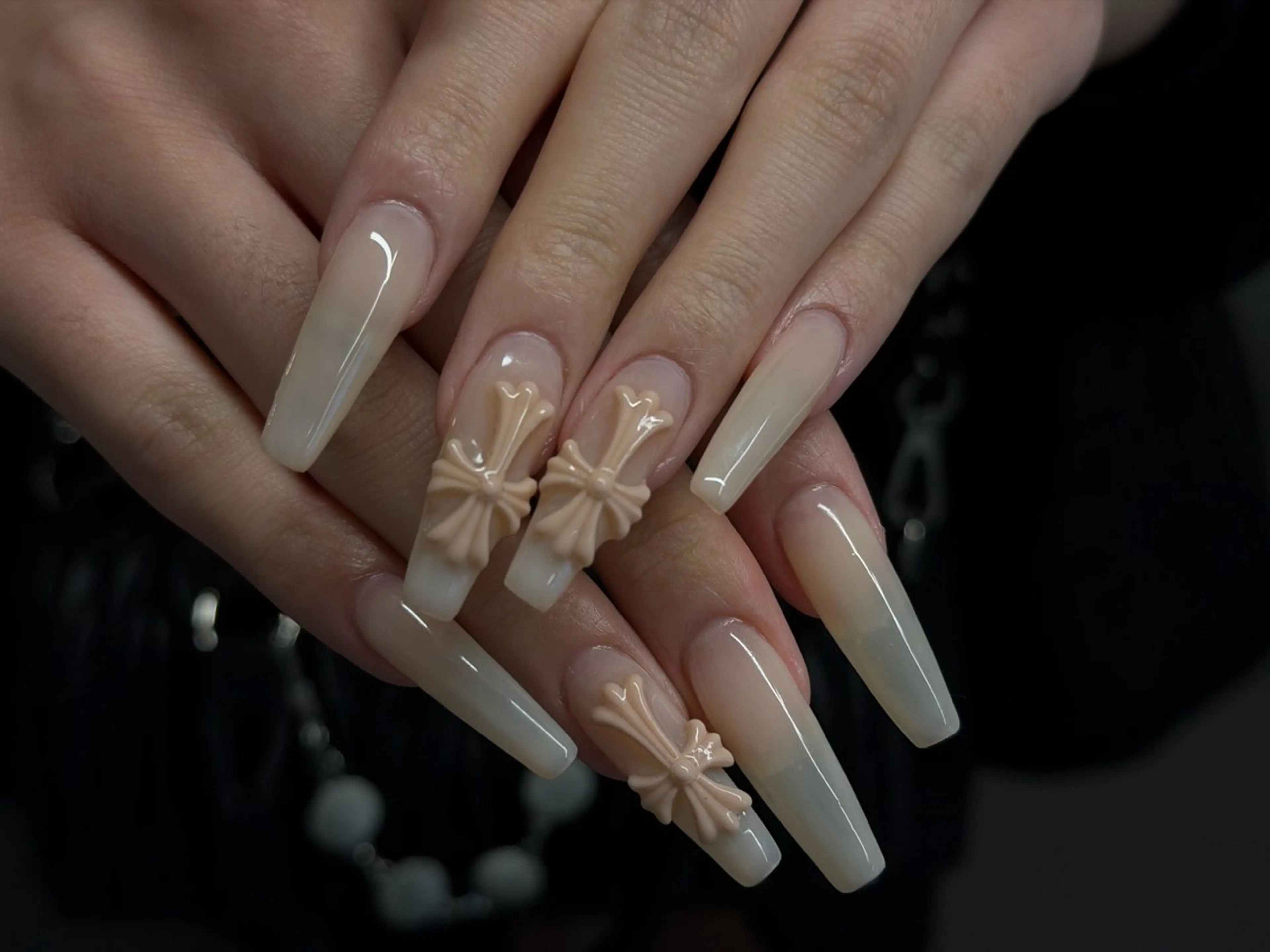 ネイル 長さ出し ハンドネイル mori yuina ┆͓̽ NUDGEのネイルデザイン