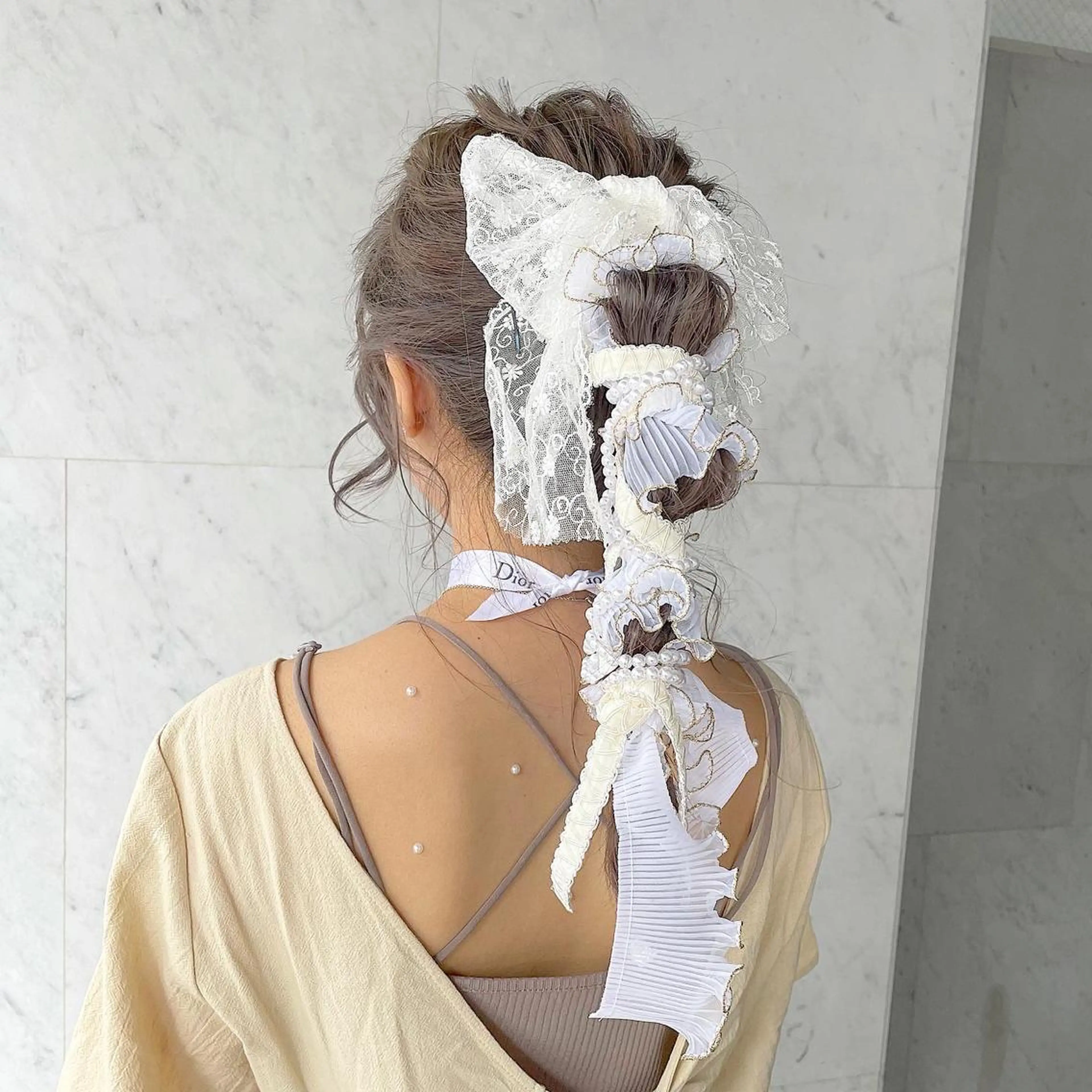 ロング ヘアアレンジ エクステ/ハイトーン 🐏☁️miminaのヘアスタイル