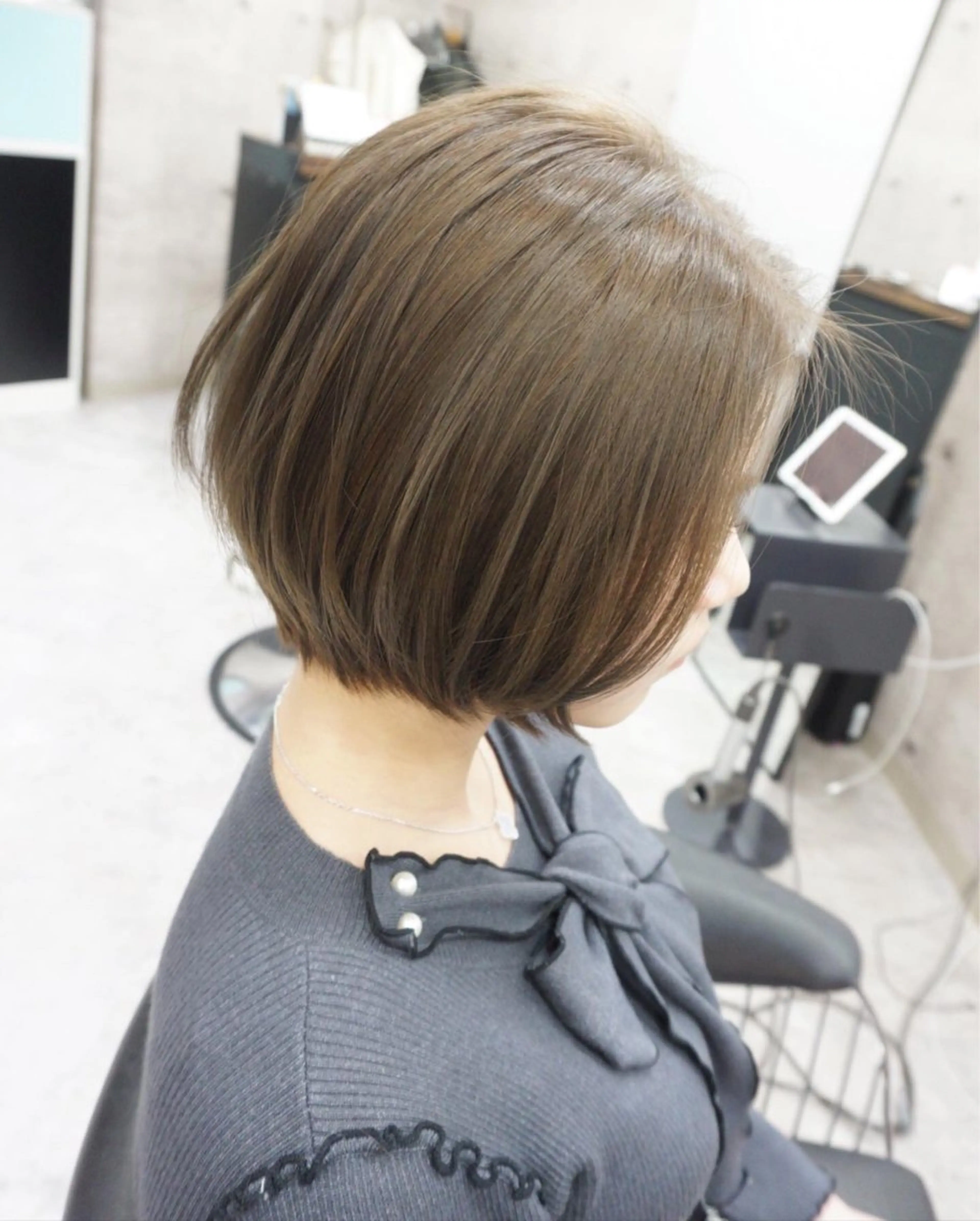 ショート ショートボブ アッシュ ボブ ショートヘア カット ヘアカラー トリートメント hair teria ryu 大塚のヘアスタイル