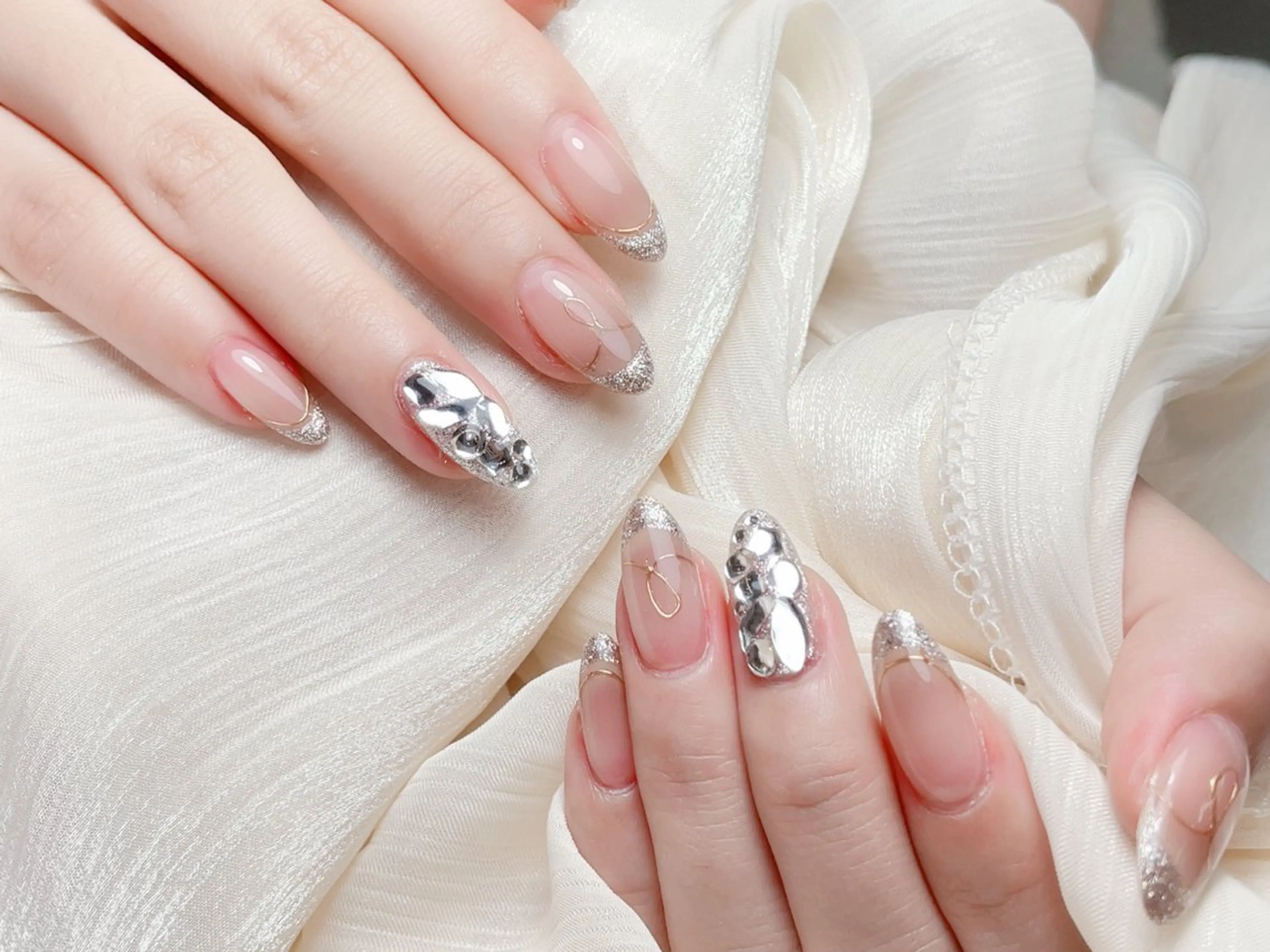 ネイル ハンドネイル M🌷nail 長さだし専門店のネイルデザイン