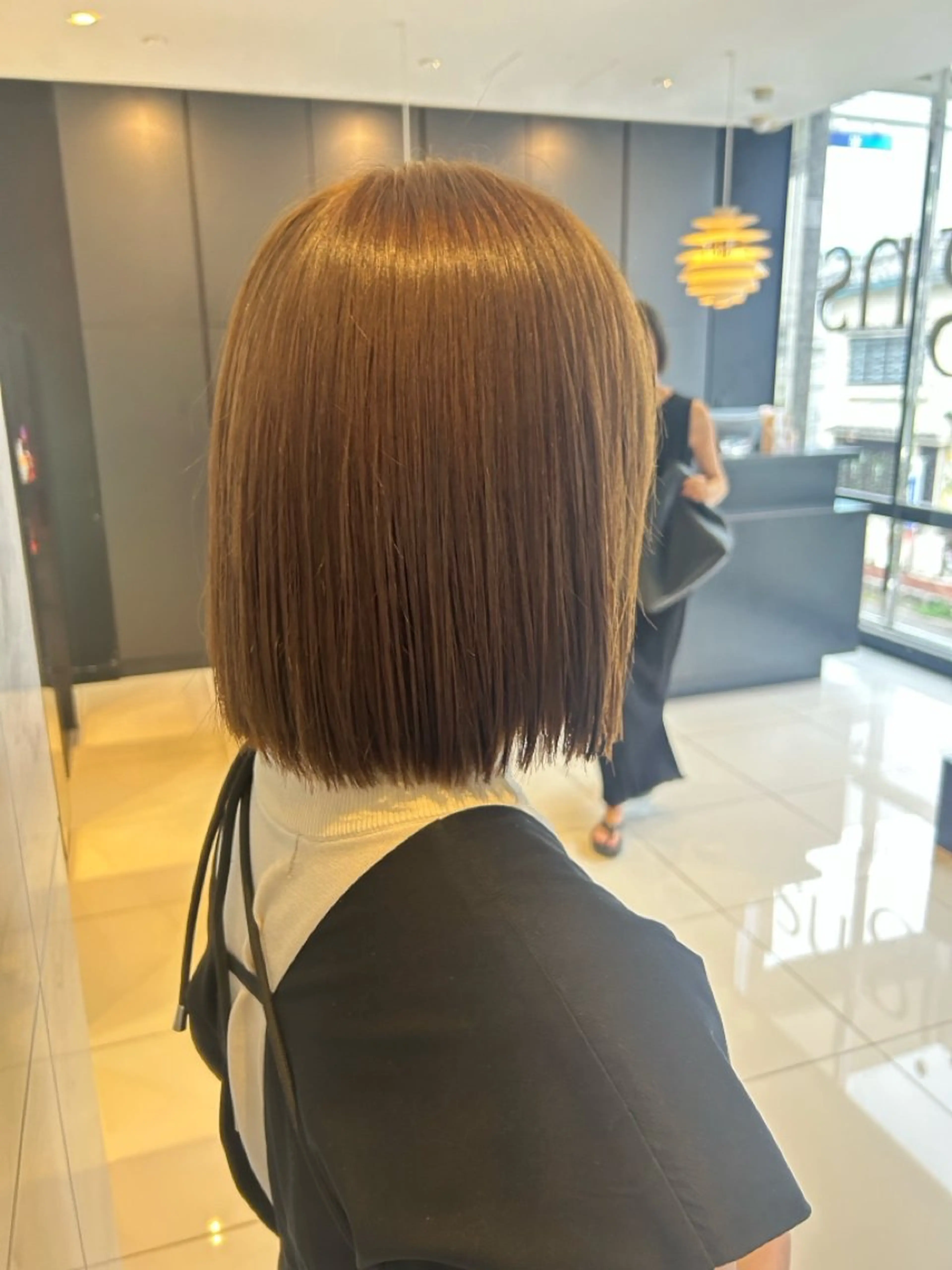 ミディアム カラー ベージュカラー ヘアカラー 古賀 袈愁のヘアスタイル