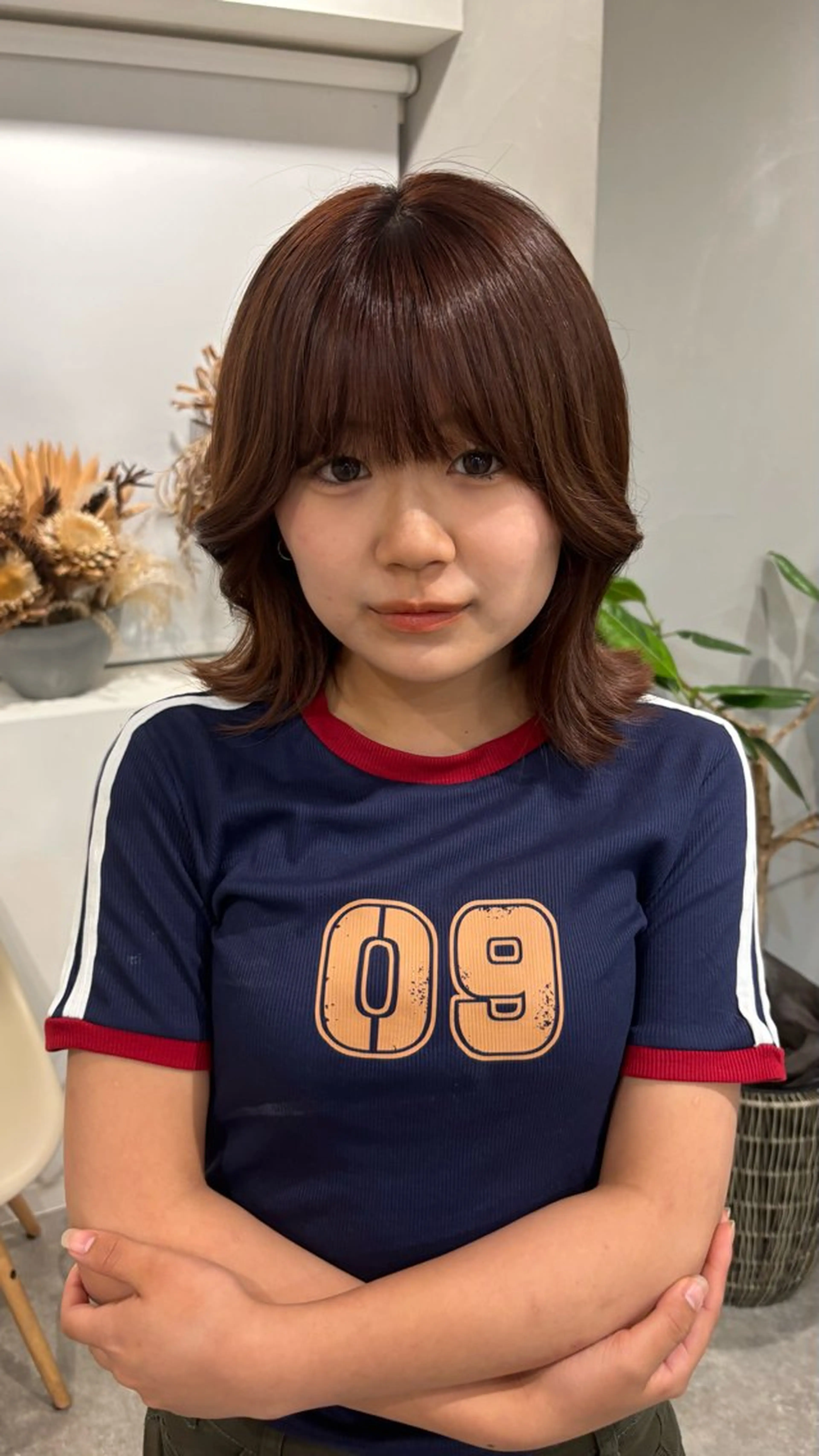 ミディアム vince gio 彩織のヘアスタイル
