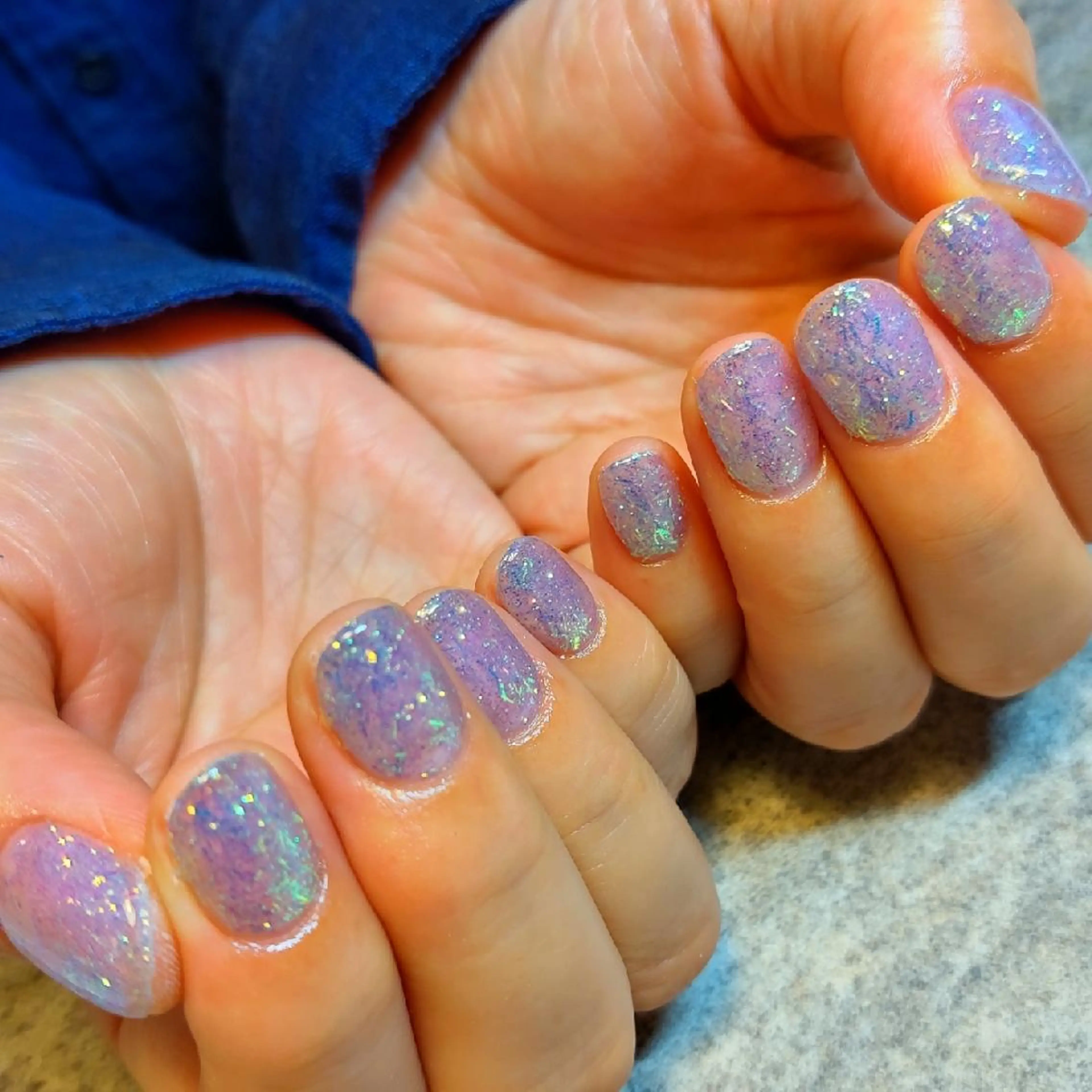 ネイル ラメ(グリッター) ジェヌインネイル 河内のネイルデザイン