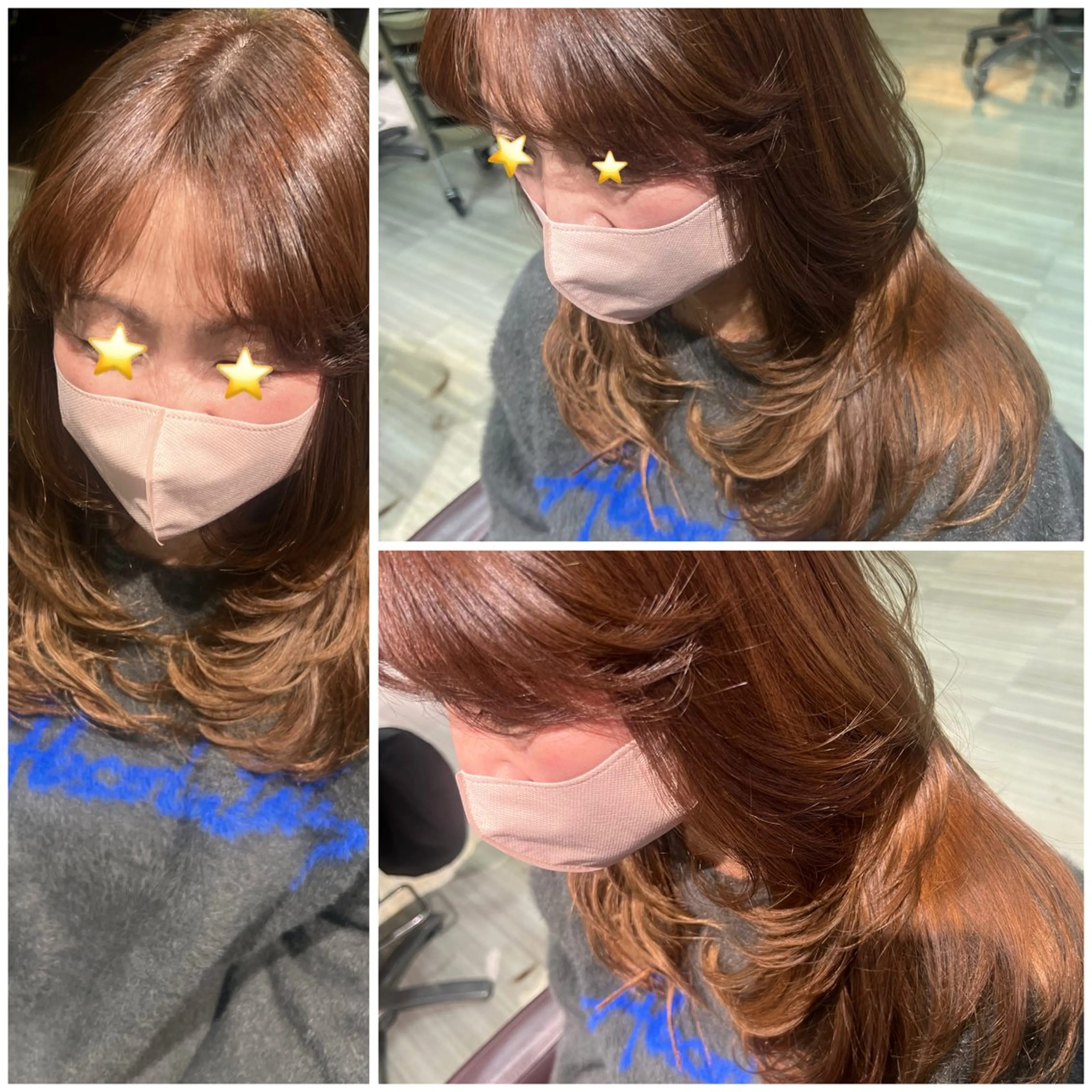 カラー 【南草津】髪質改善 ヘナカラー＆縮毛矯正のヘアスタイル