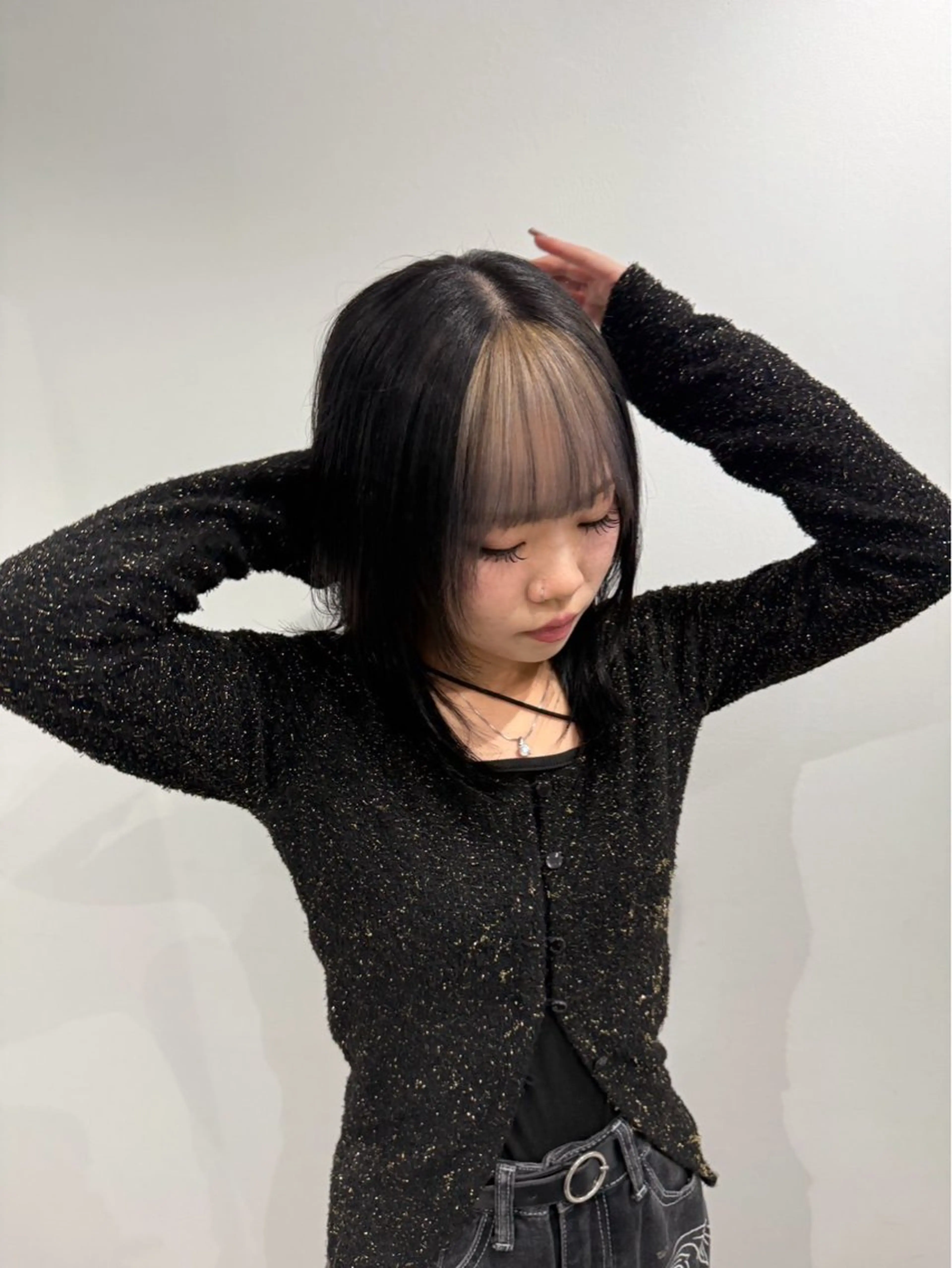 ミディアム ヘアカラー 似合わせスタイル☁️ 堀内志茉🍀のヘアスタイル