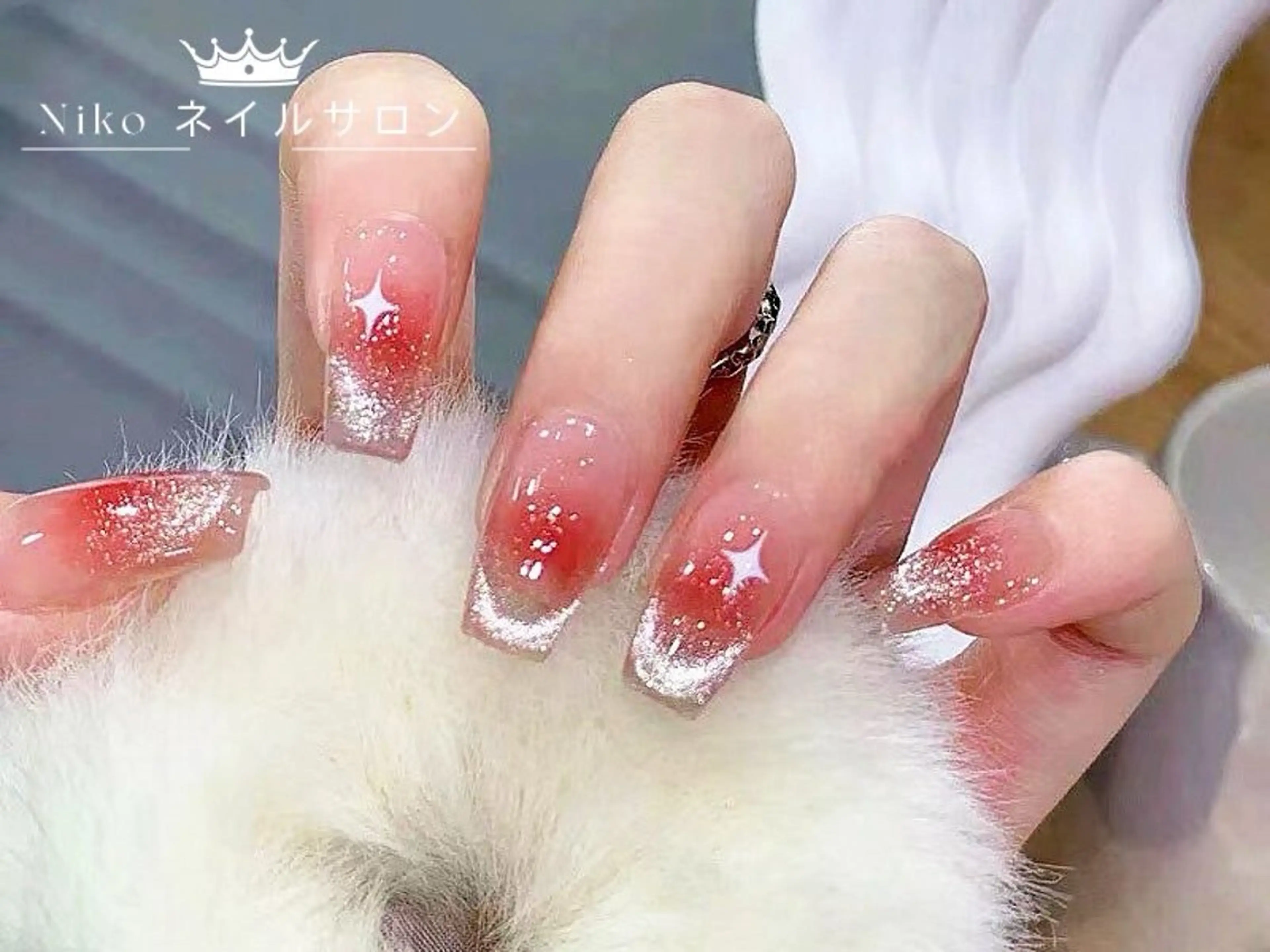 ネイル チークネイル 長さ出し フットネイル フレンチネイル ジェルネイル ハンドネイル Niko Nail salon 銀座本店のネイルデザイン