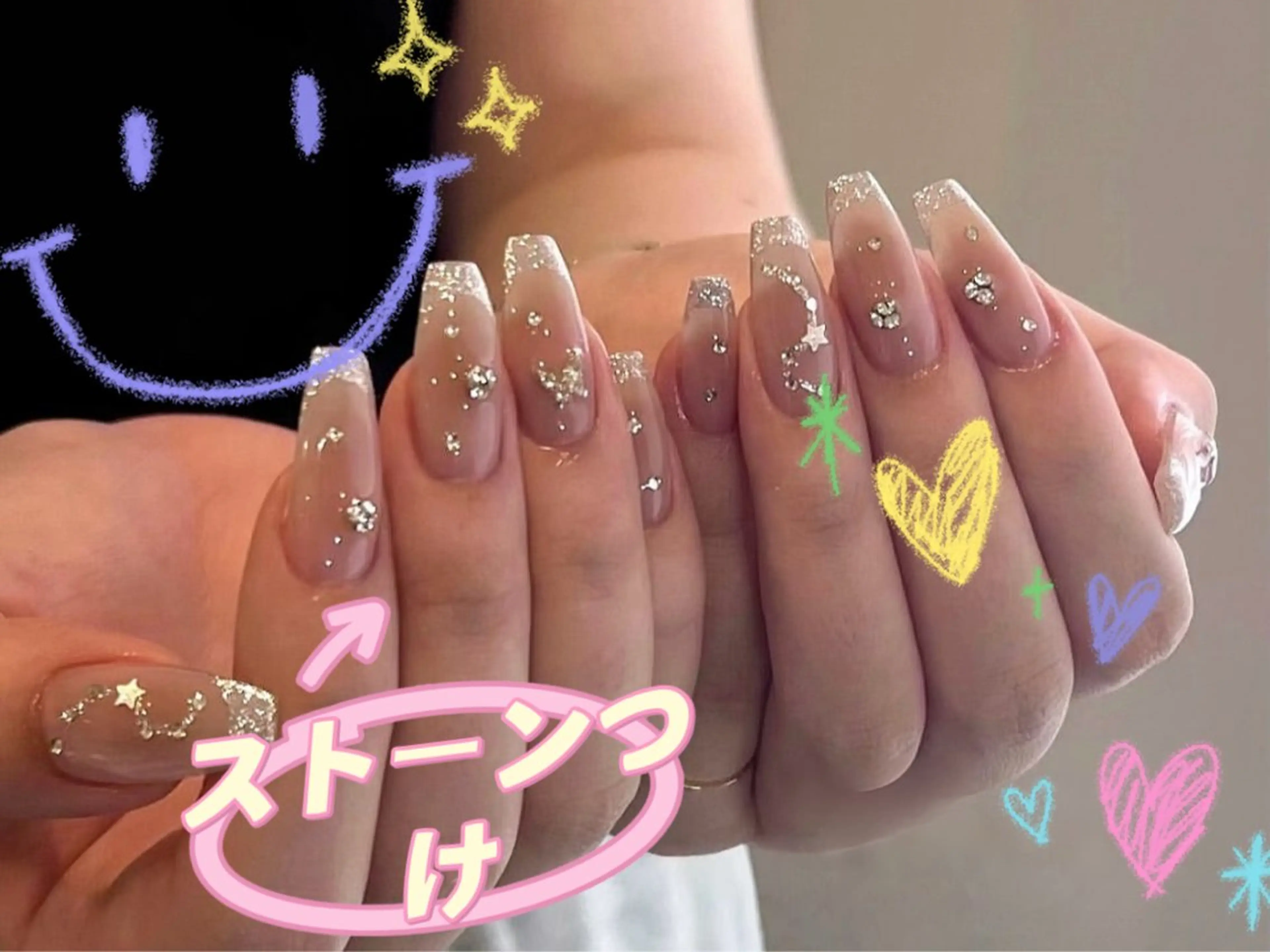 ミディアム more glam 原宿店のネイルデザイン