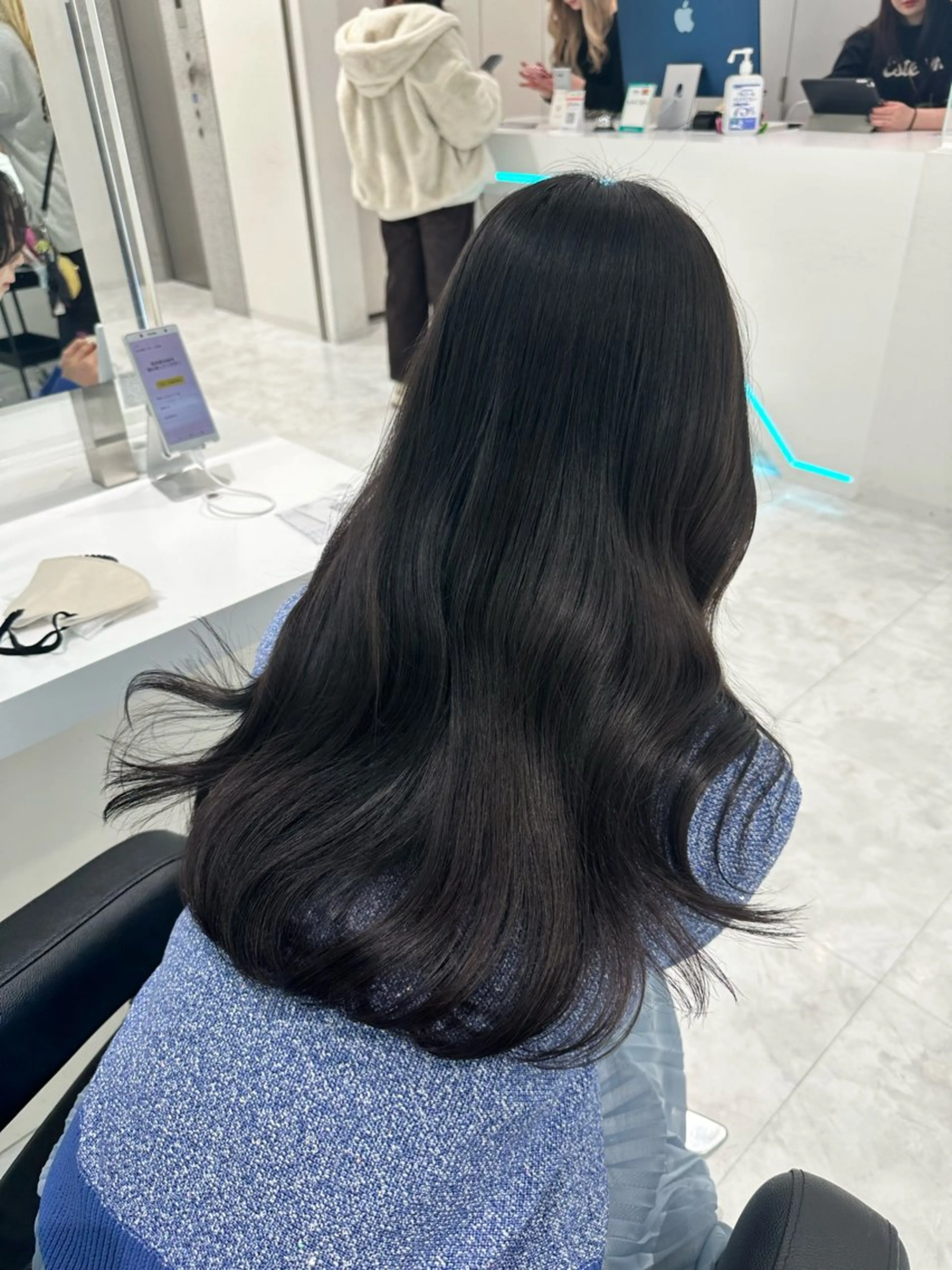 セミロング カラー カット ヘアカラー トリートメント ヘッドスパ ヘアセット ♡上品韓国髪♡ブラ ウン/SAYATOのヘアスタイル