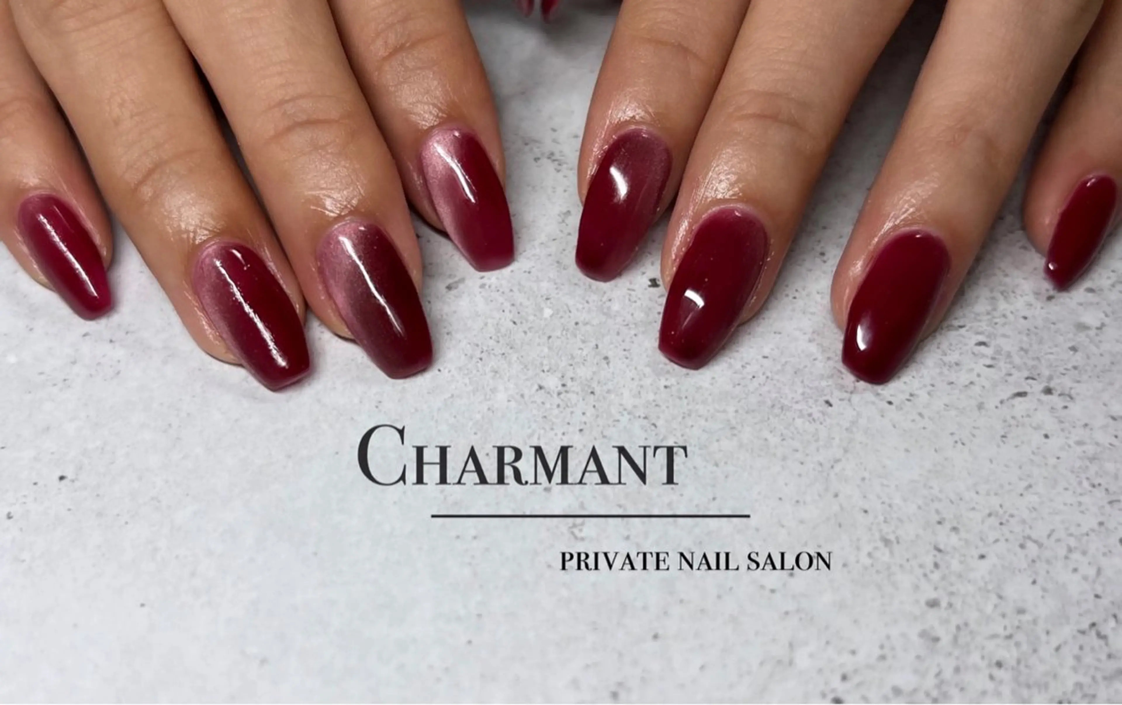 ネイル マグネットネイル ハンドネイル Minako 【Charmant】のネイルデザイン