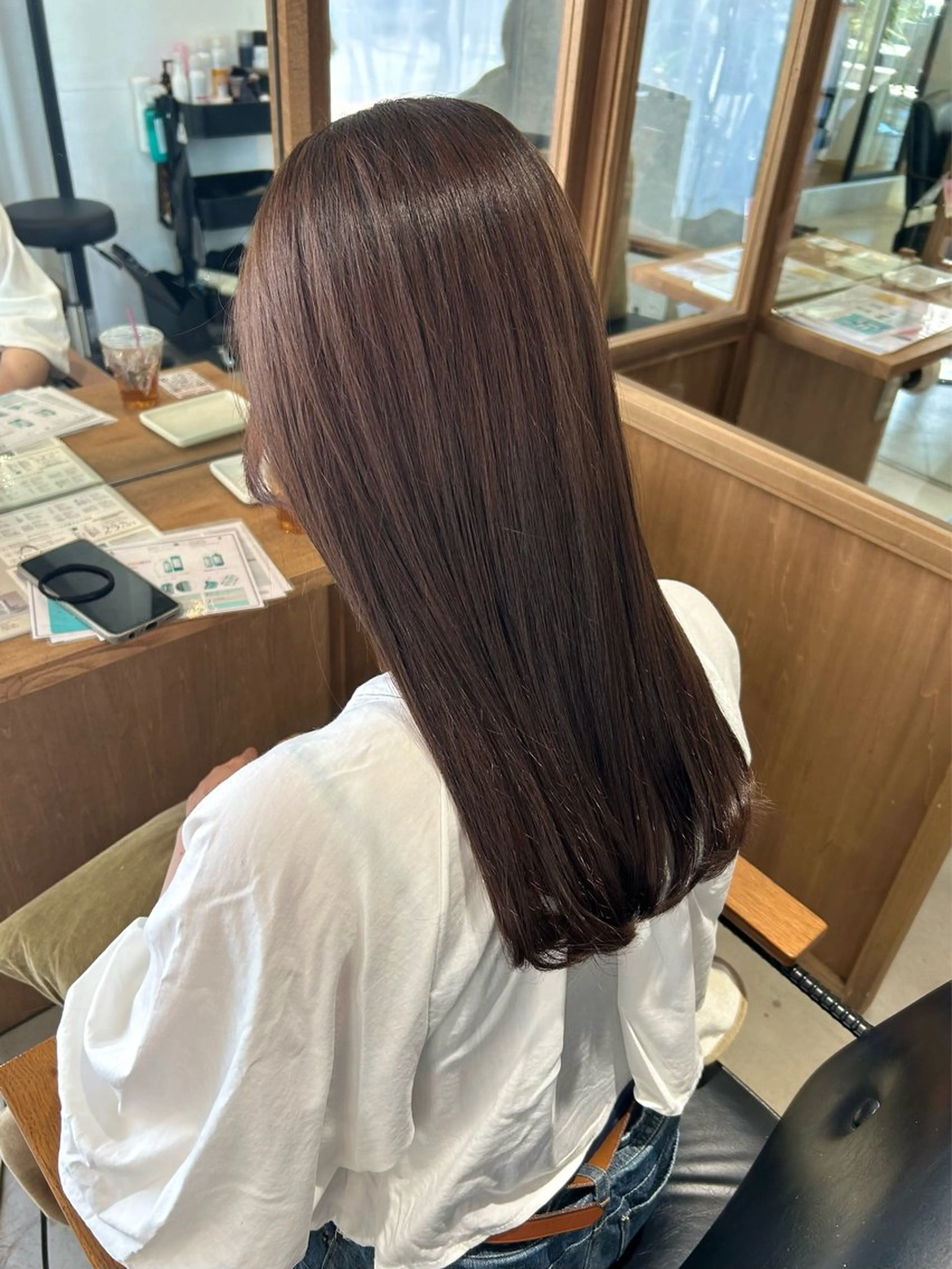 【🌻ミニモ限定🌻】　　　　　　　　　　　　　　　　　　　艶カラー＋蜂蜜トリートメント🍯＋バブルクレンジング🫧の写真