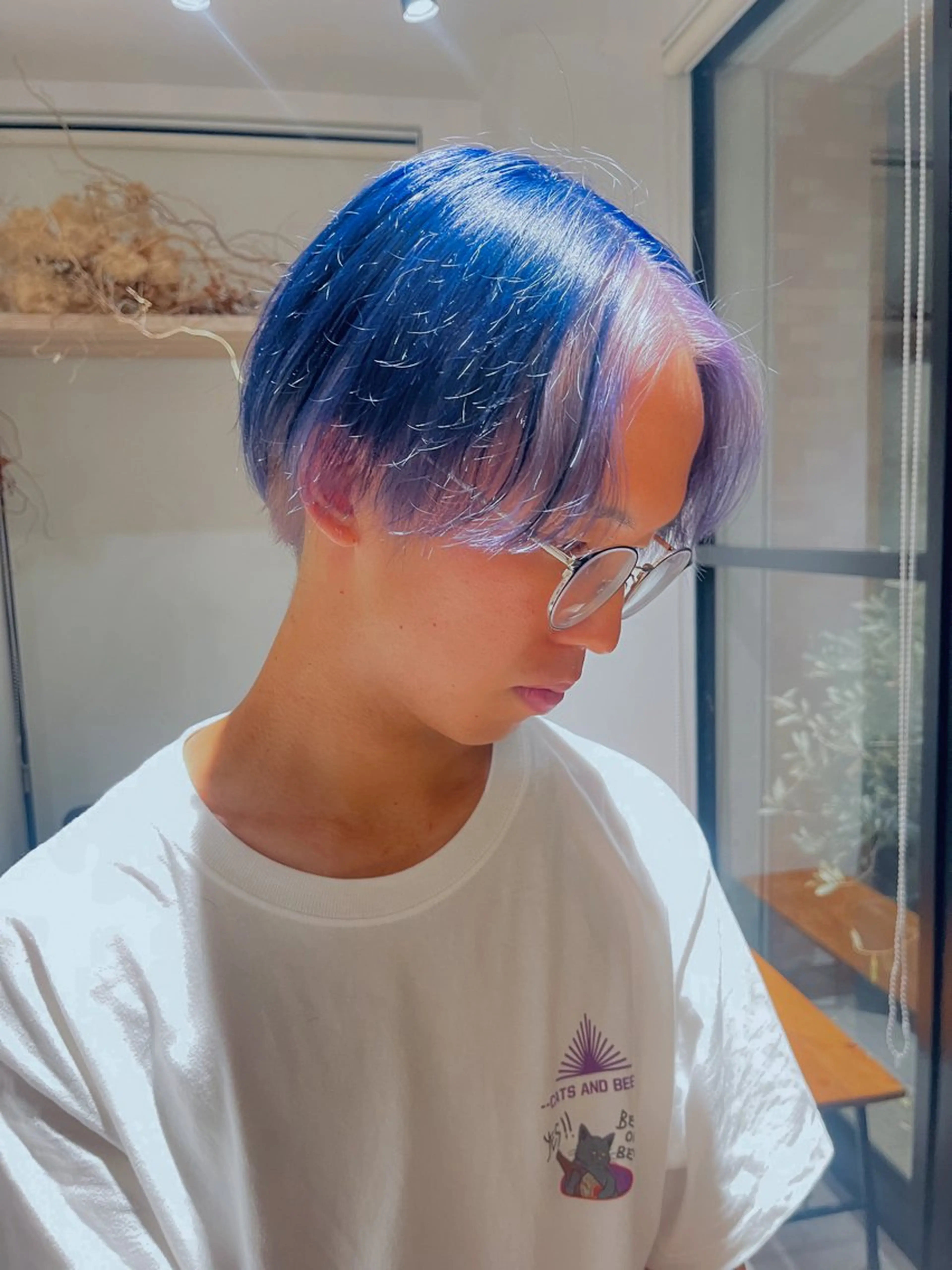 カラー メンズ デザインカラー ASAMI /MaisonINEのヘアスタイル