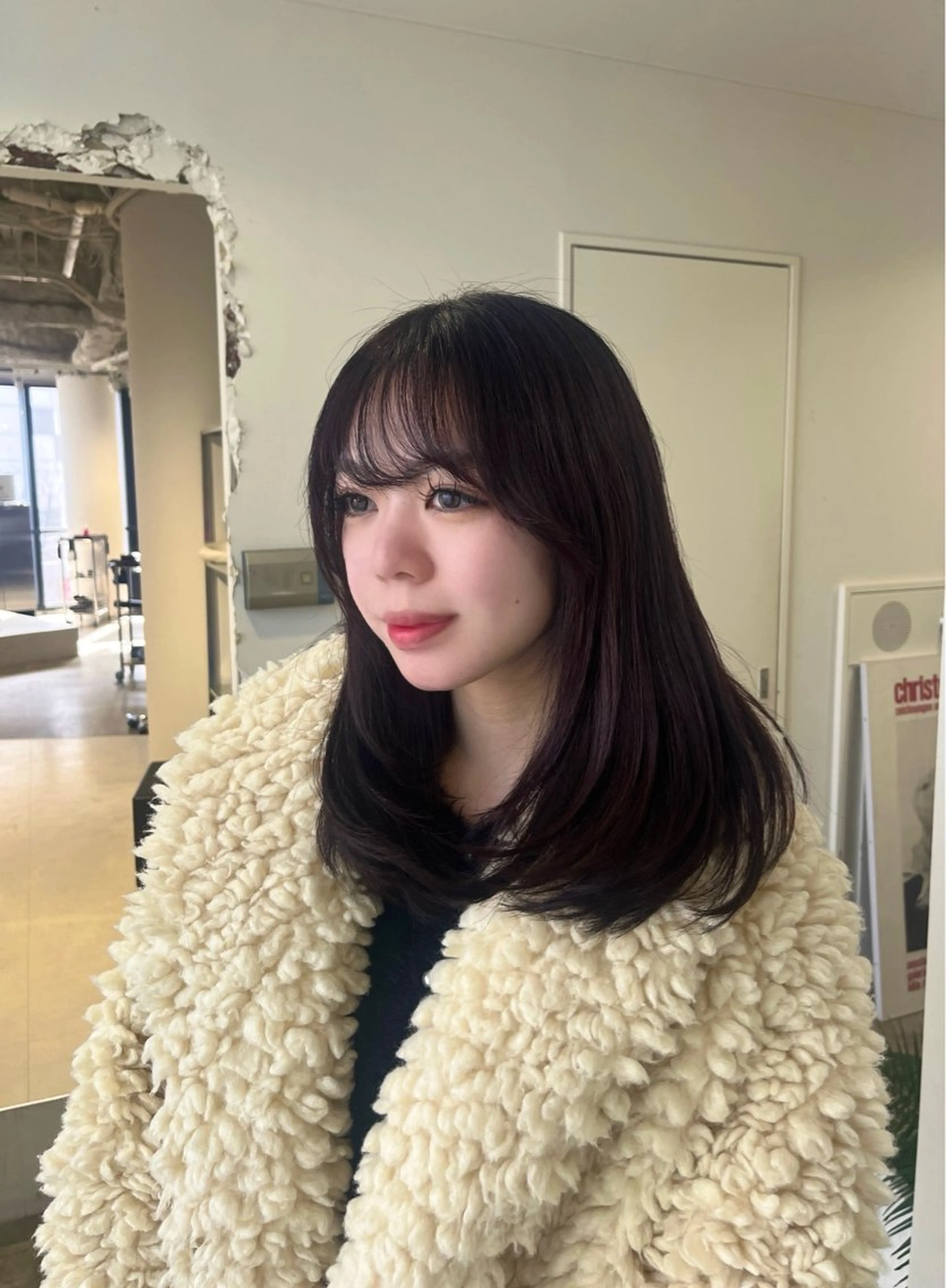 ロング パープルカラー レイヤーカット カット ヘアカラー トリートメント Shion/ レイヤー/髪質改善のヘアスタイル