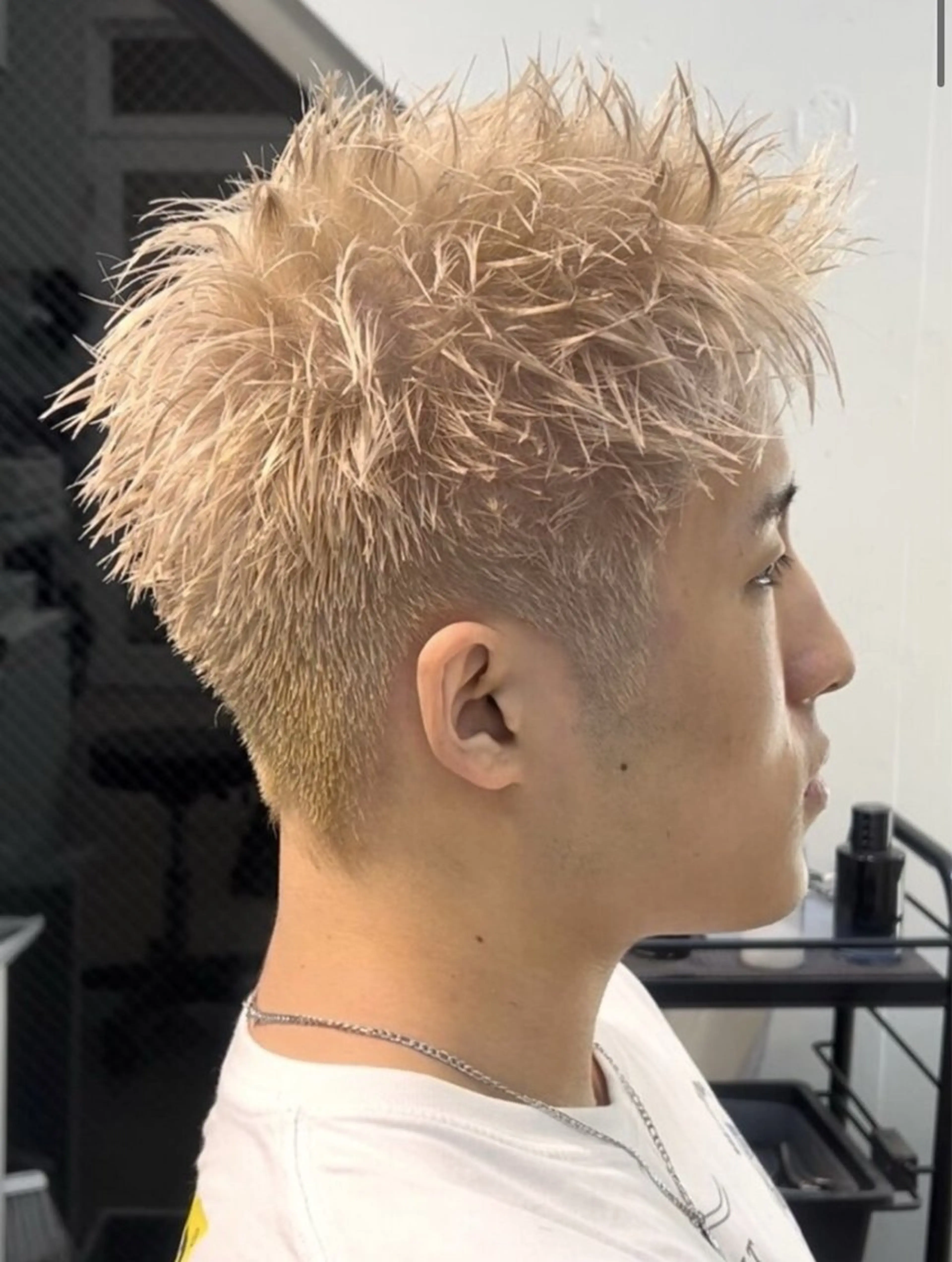 ショート カラー メンズ メンズパーマ スパイキーショート 似合わせカット ショートヘア カット ヘアカラー メンズカット職人/ モテ髪/たくみのヘアスタイル