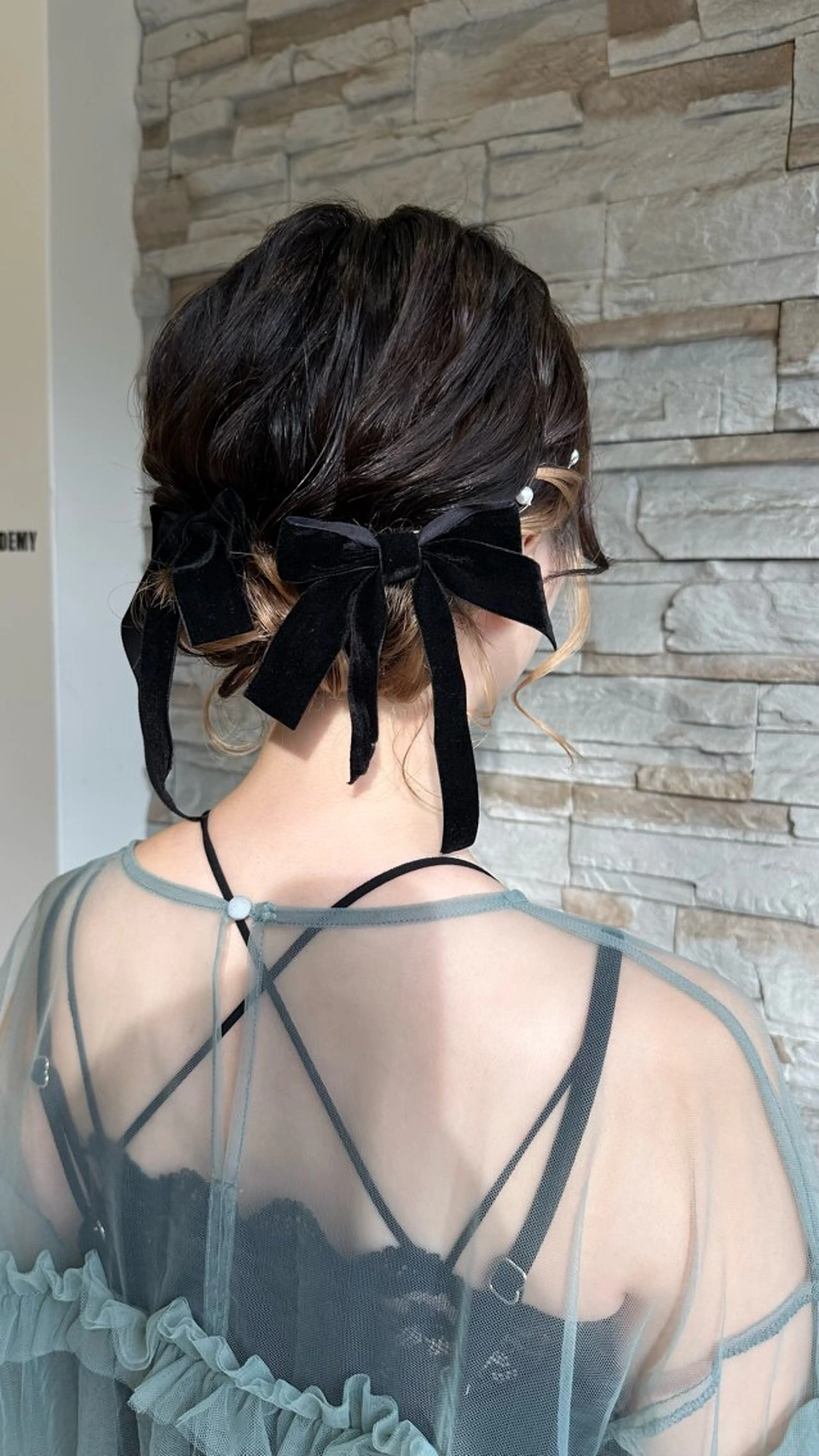 ヘアアレンジ ボブ ヘアセット 艶髪/ブリーチなし Wカラー🌺yuiのヘアスタイル