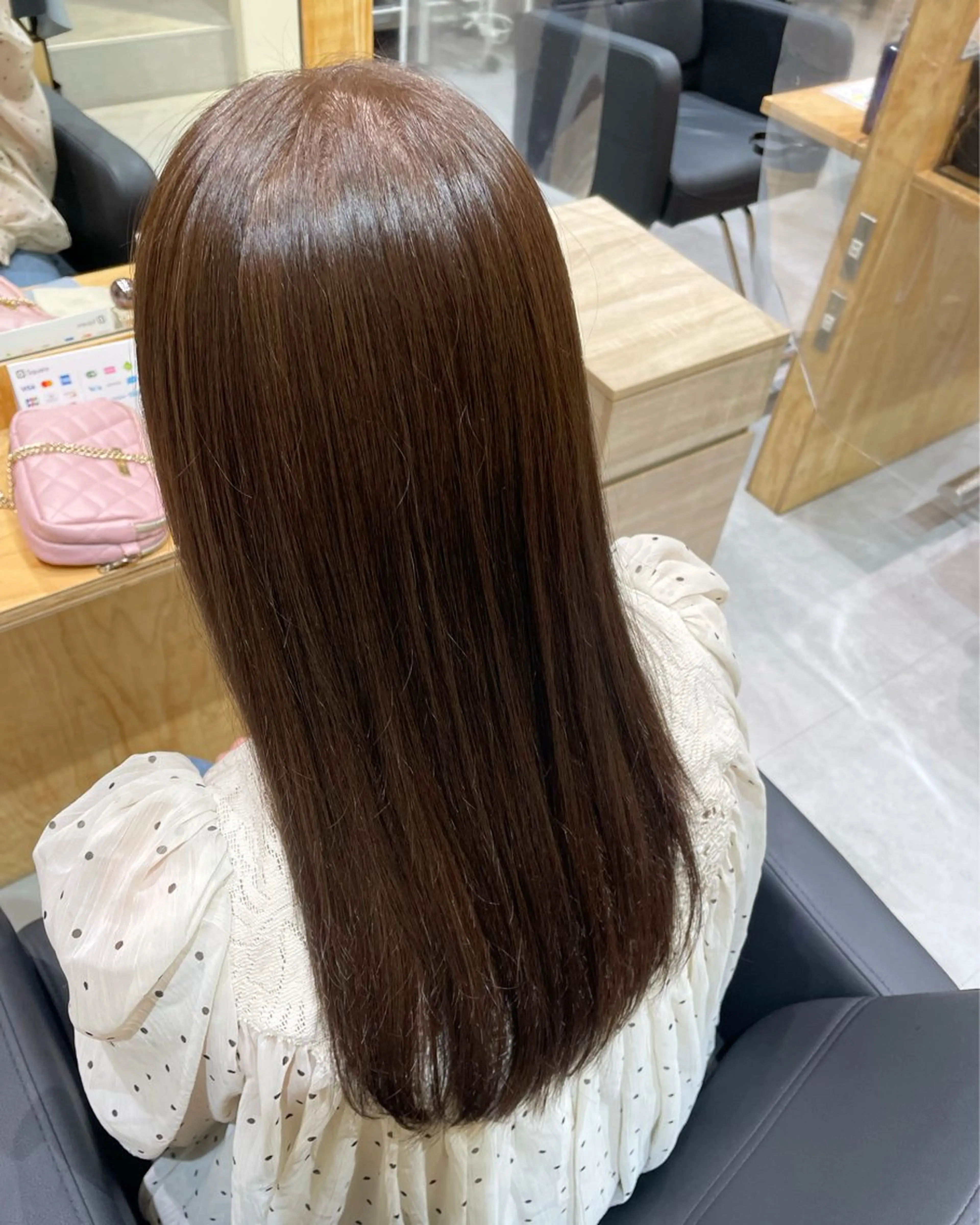 ロング カラー ベージュカラー ブラウンカラー オリーブベージュ ヘアカラー anuenue🌿 西村砂羽のヘアスタイル