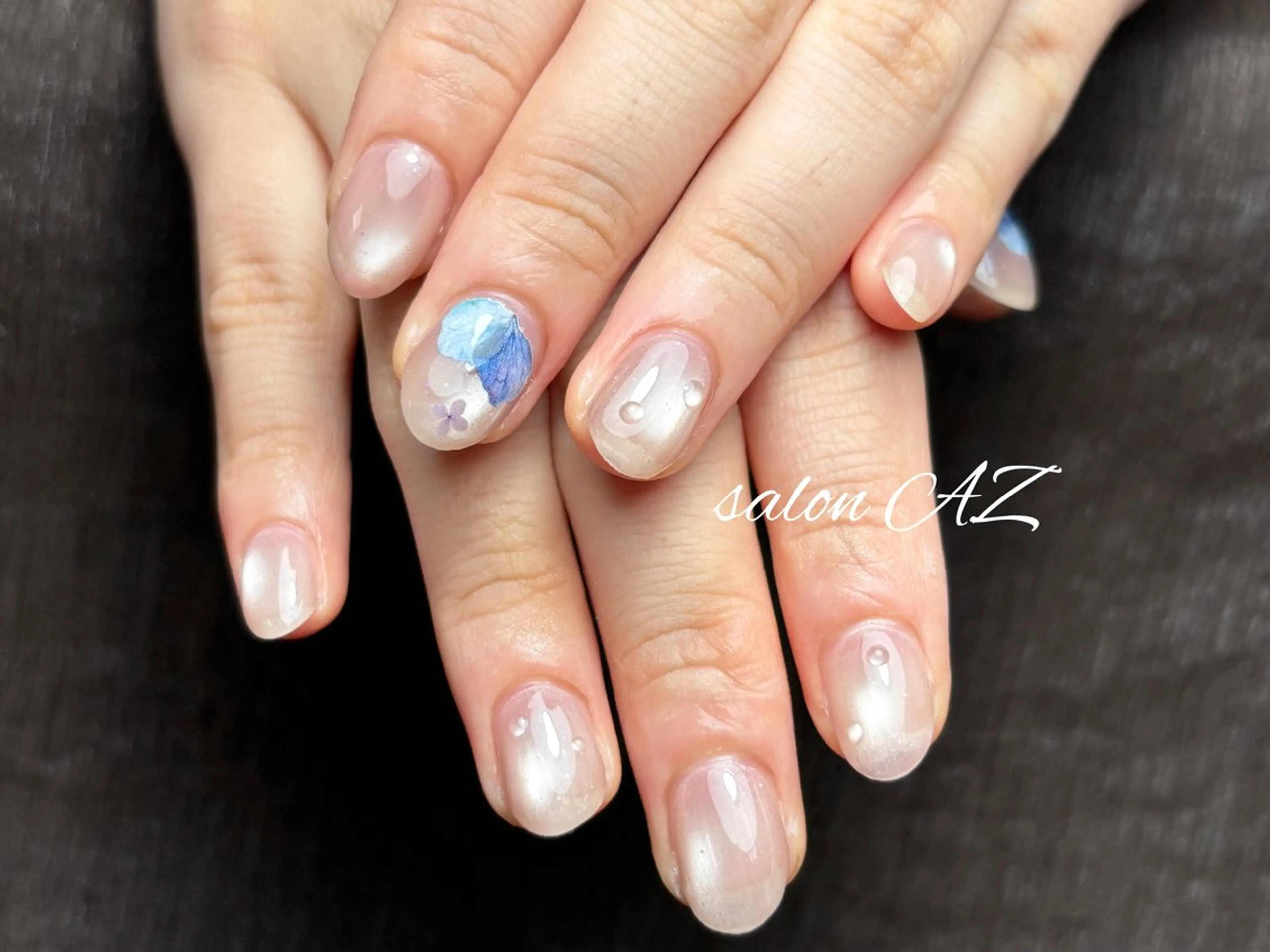 ネイル アートネイル 長さ出し フットネイル フレンチネイル ジェルネイル ハンドネイル salon AZのネイルデザイン