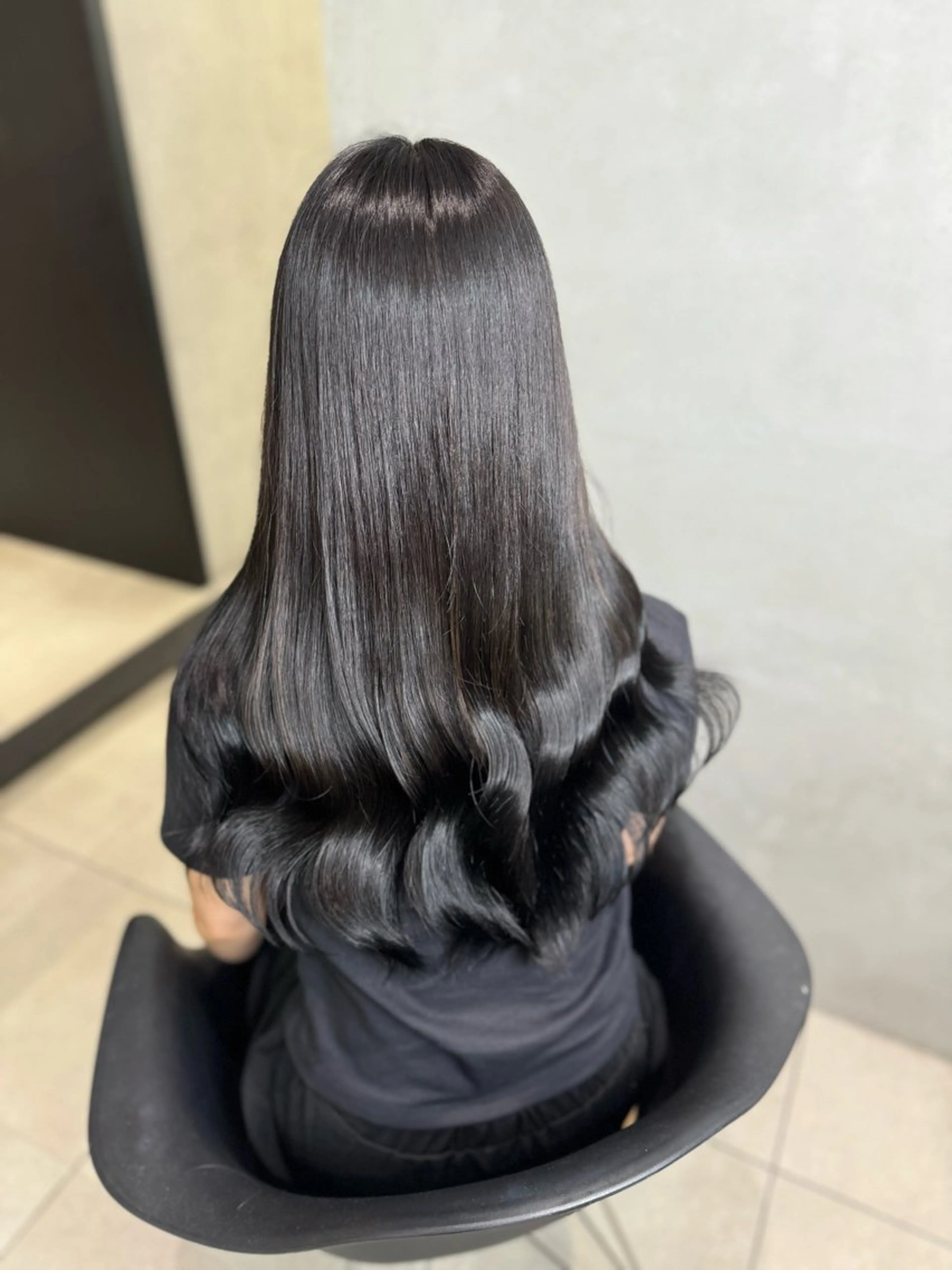 カラー 黒髪 大阪 梅田/ ハイトーン/エクステのヘアスタイル