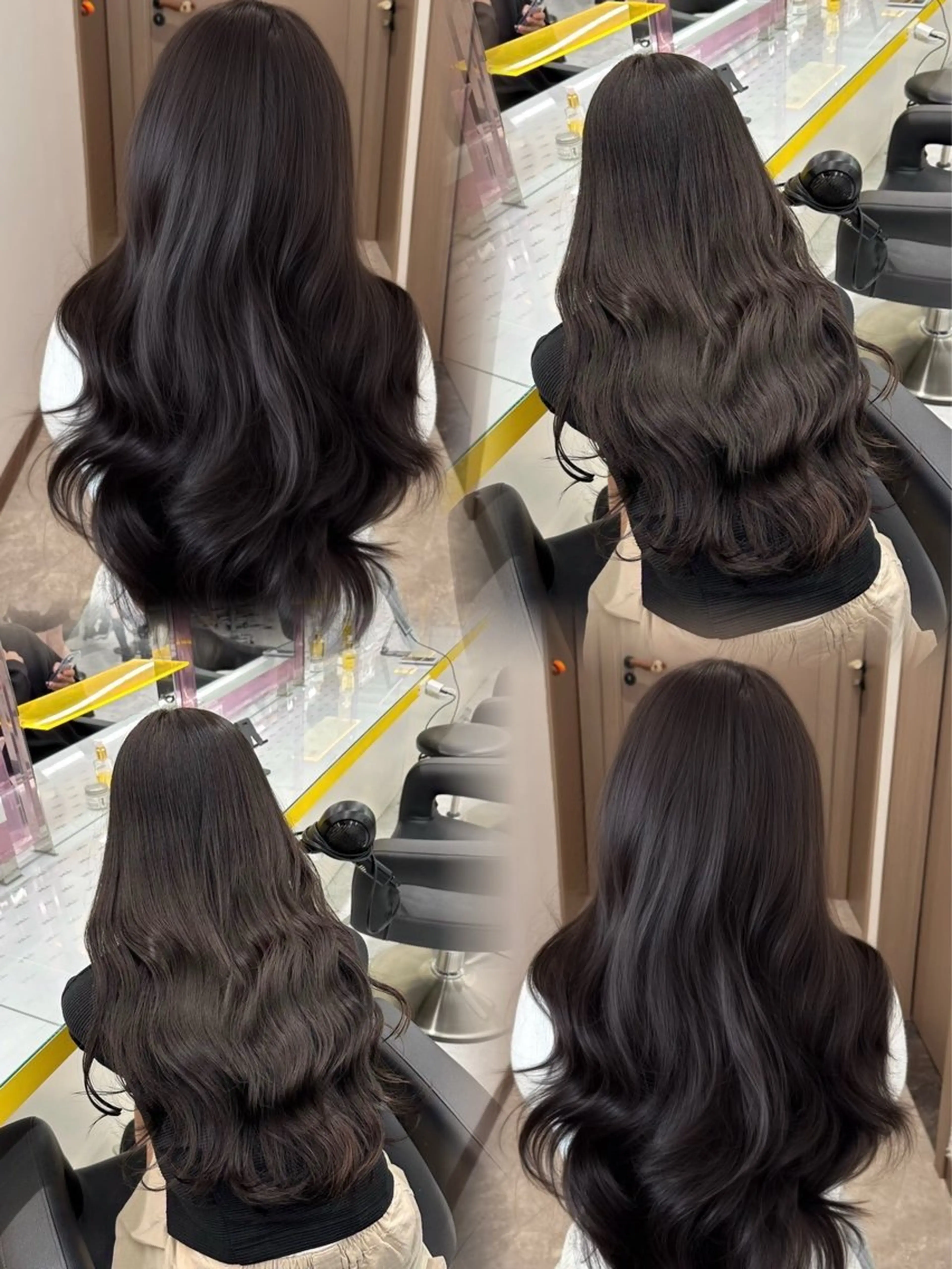 ロング カラー ヘアカラー 韓国ヘア SAHO🐈‍⬛のヘアスタイル