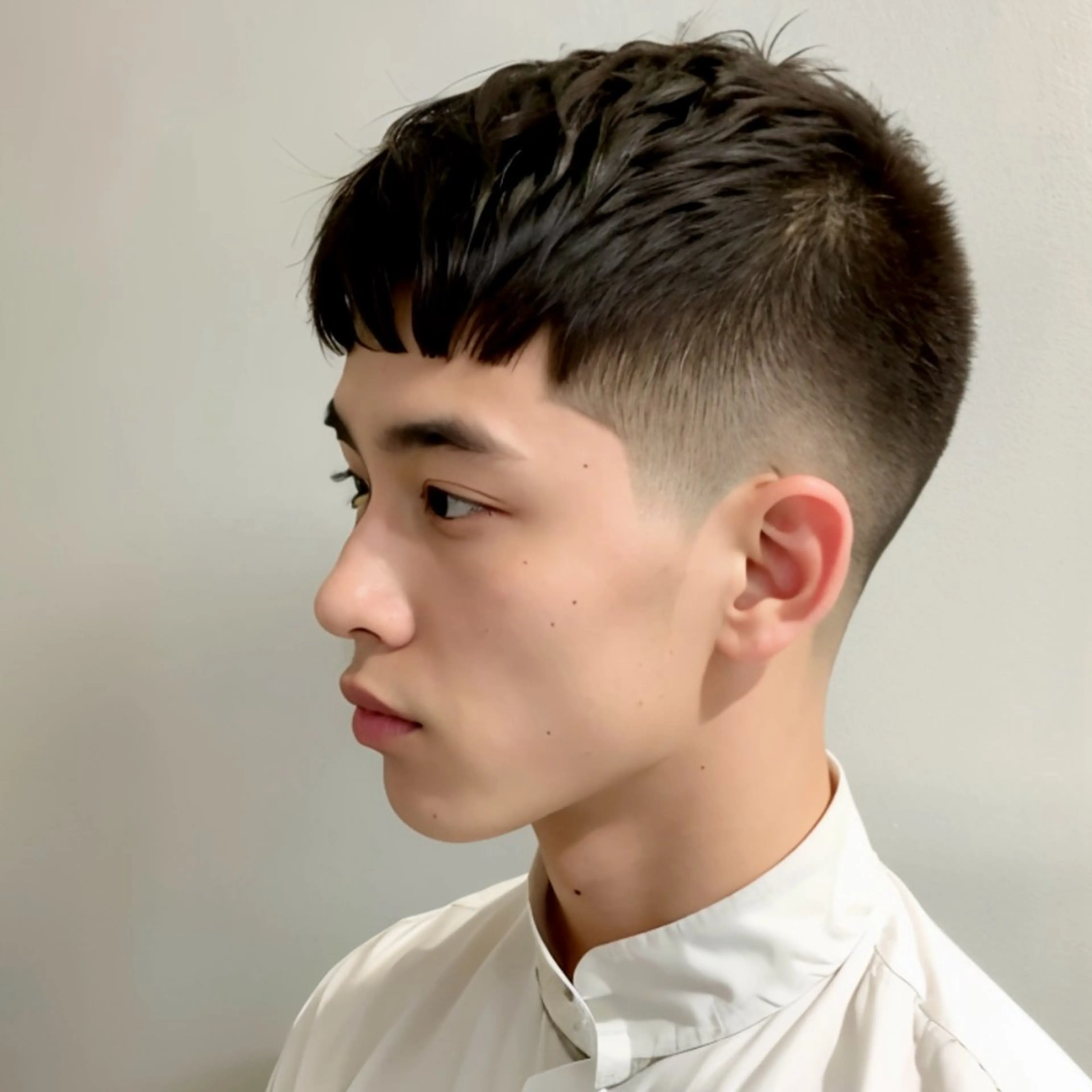 ショート カラー パーマ メンズ フェードカット メンズ韓国風 スキンフェード 刈り上げ メンズベリーショート 🎸メンズ/パーマ/ ショート🎸工藤達哉のヘアスタイル