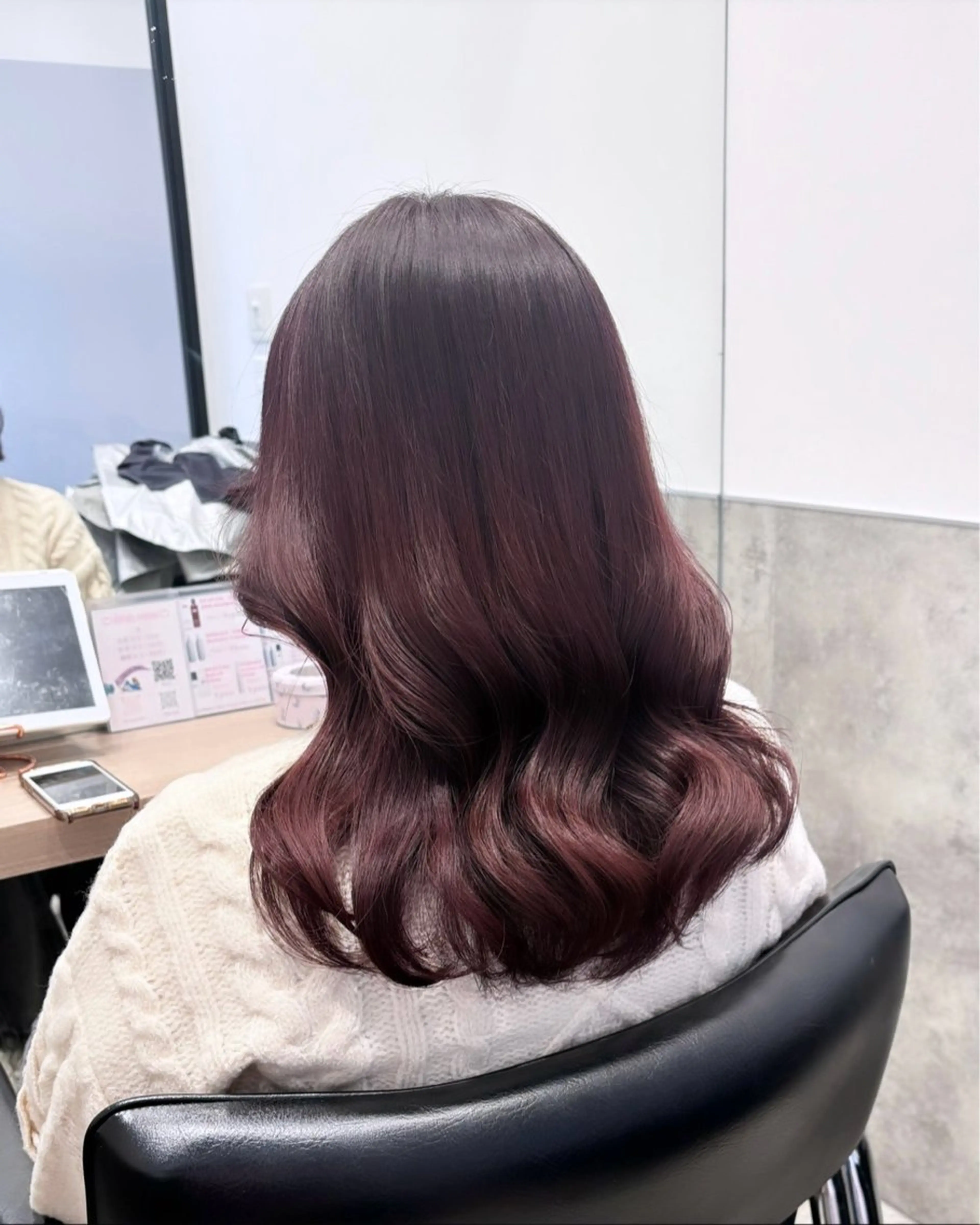 セミロング カラー 💗ガーリーヘア🎀 saki💗のヘアスタイル