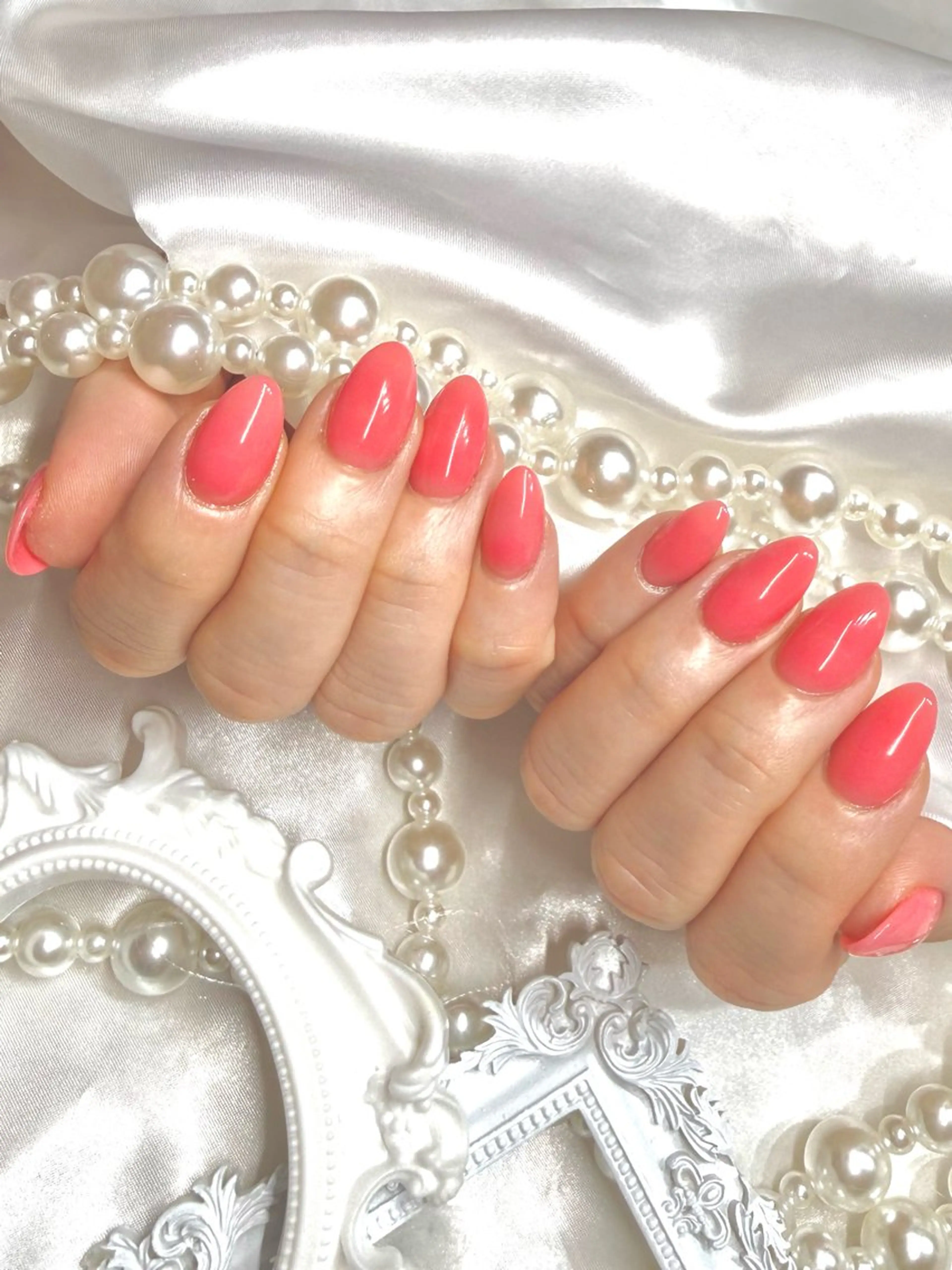 ネイル ワンカラーネイル ハンドネイル RitsNail 🤍 RENAのネイルデザイン