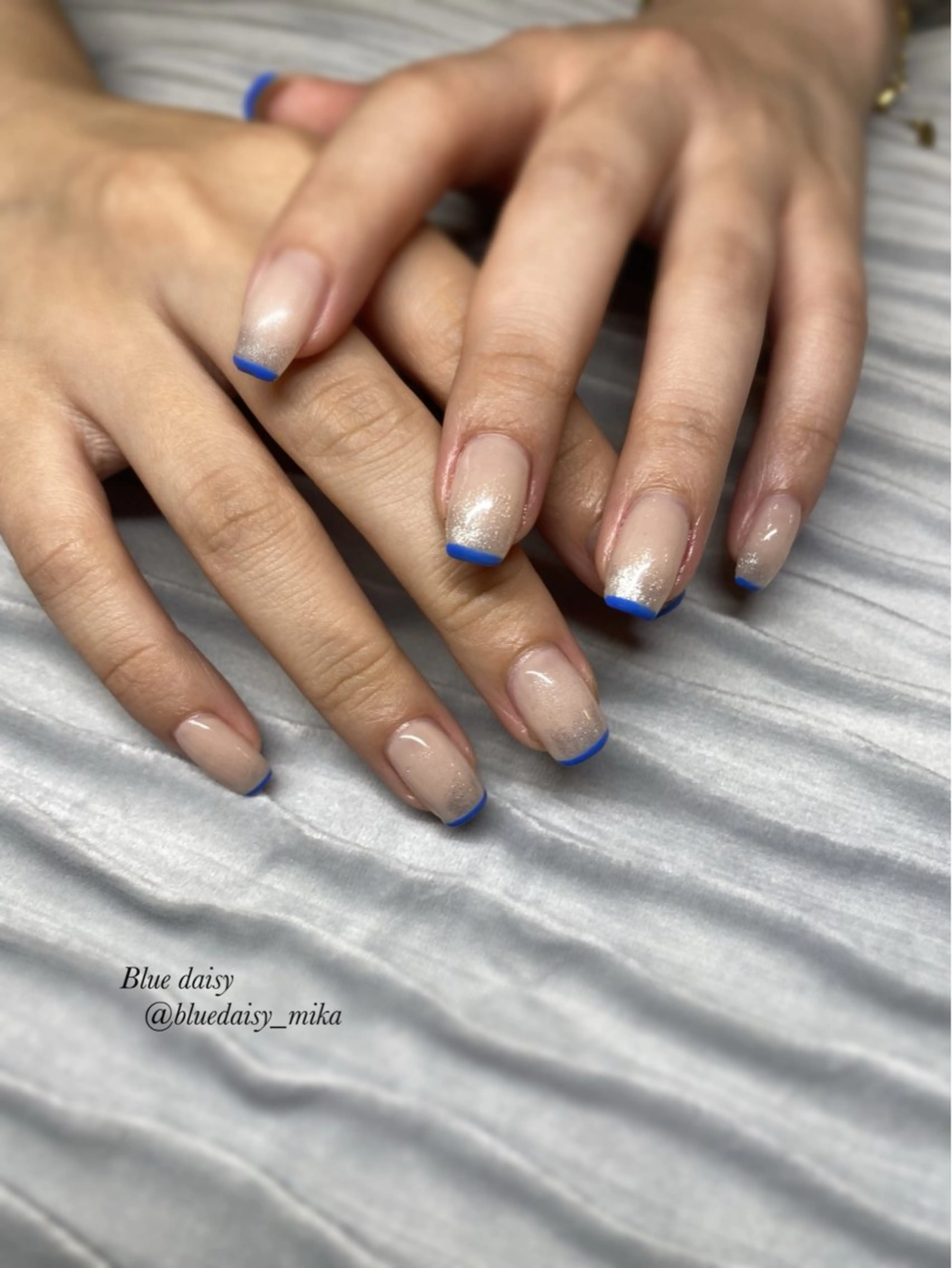 ネイル ハンドネイル Blue daisy 栄本店のネイルデザイン