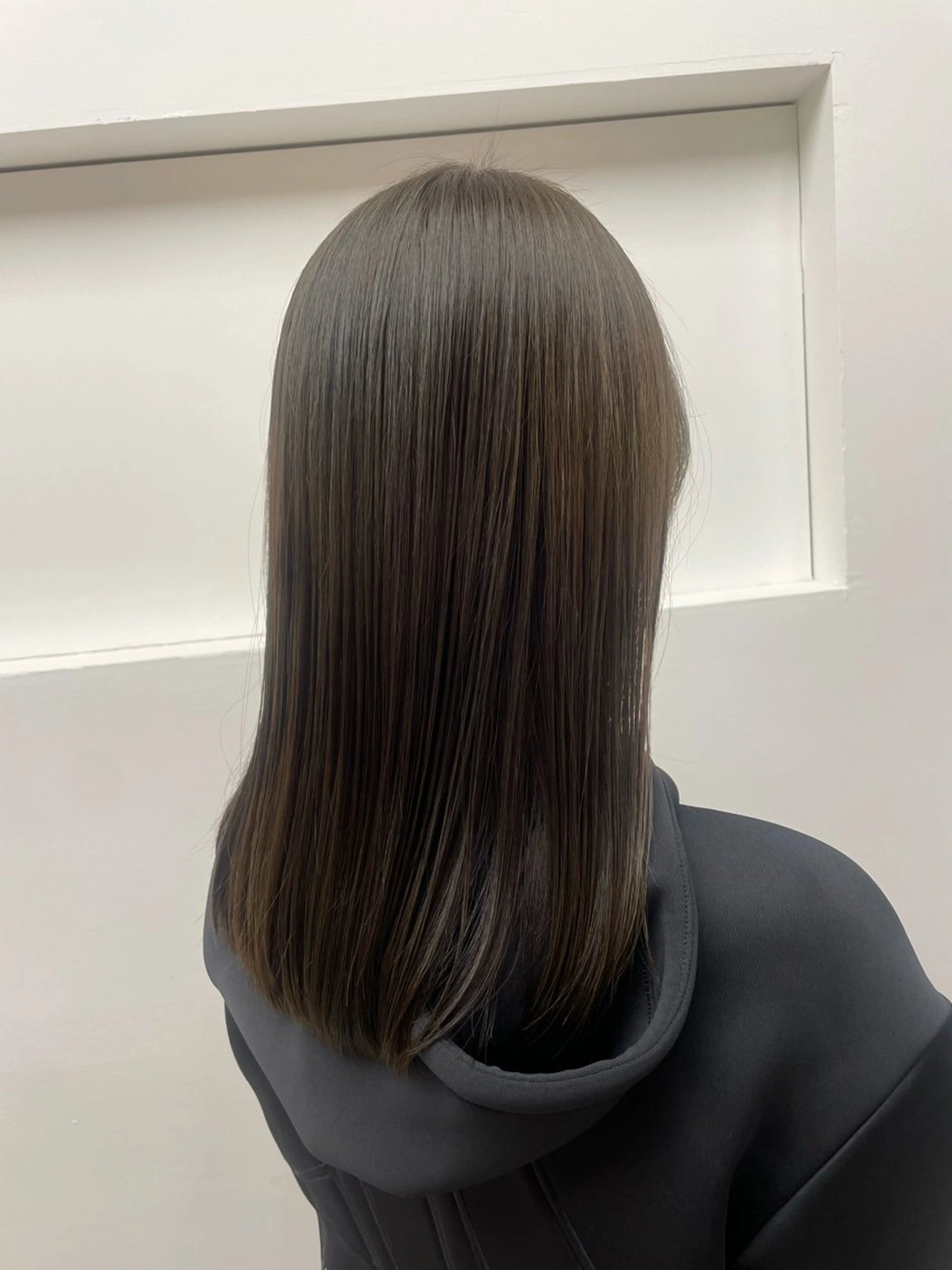 ロング カラー オリーブカラー ヘアカラー 福田千尋/インナー カラー/縮毛矯正のヘアスタイル