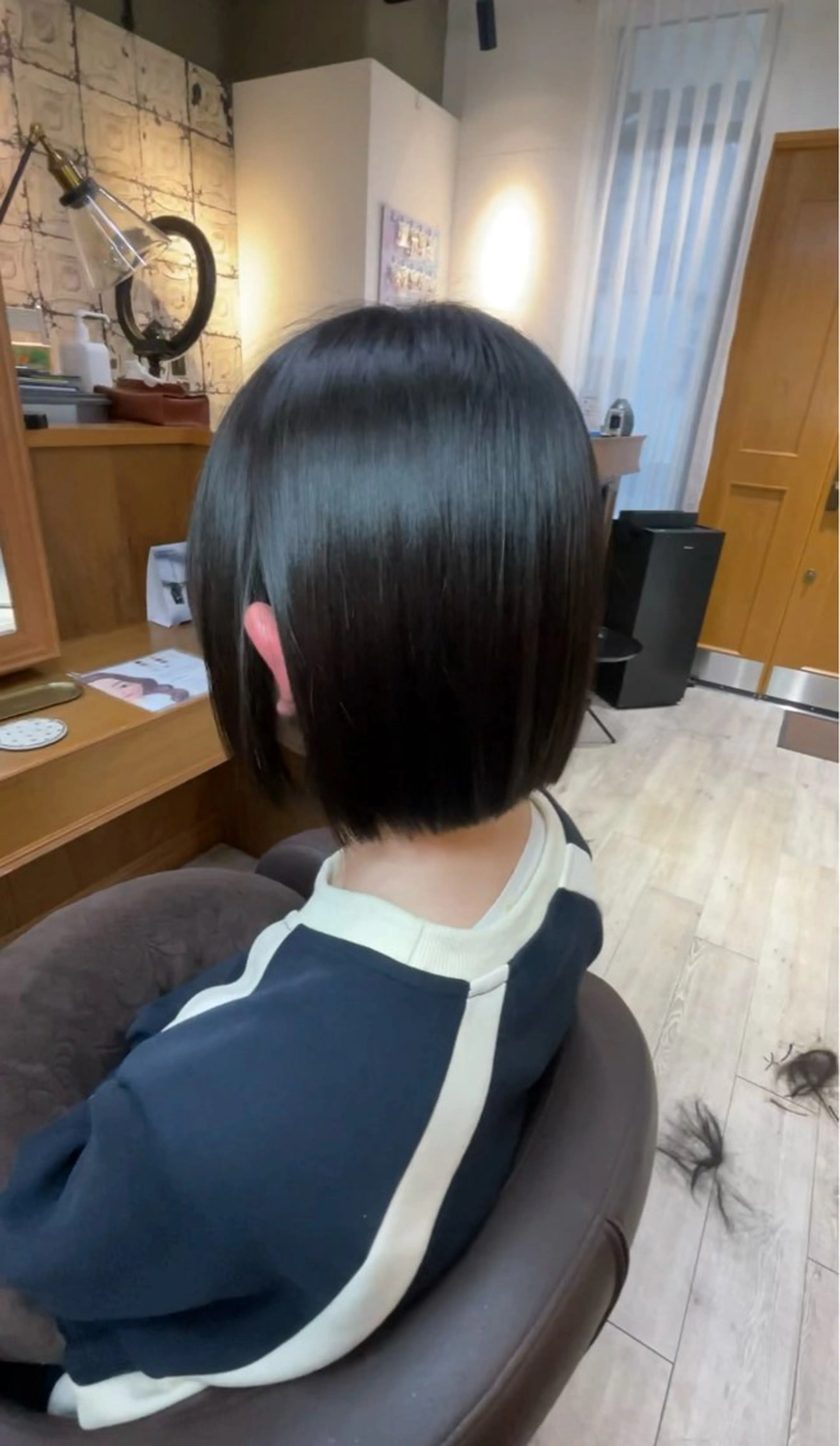 ミディアム カット 縮毛矯正 トリートメント れい|髪質改善| カラー|高槻|大阪のヘアスタイル