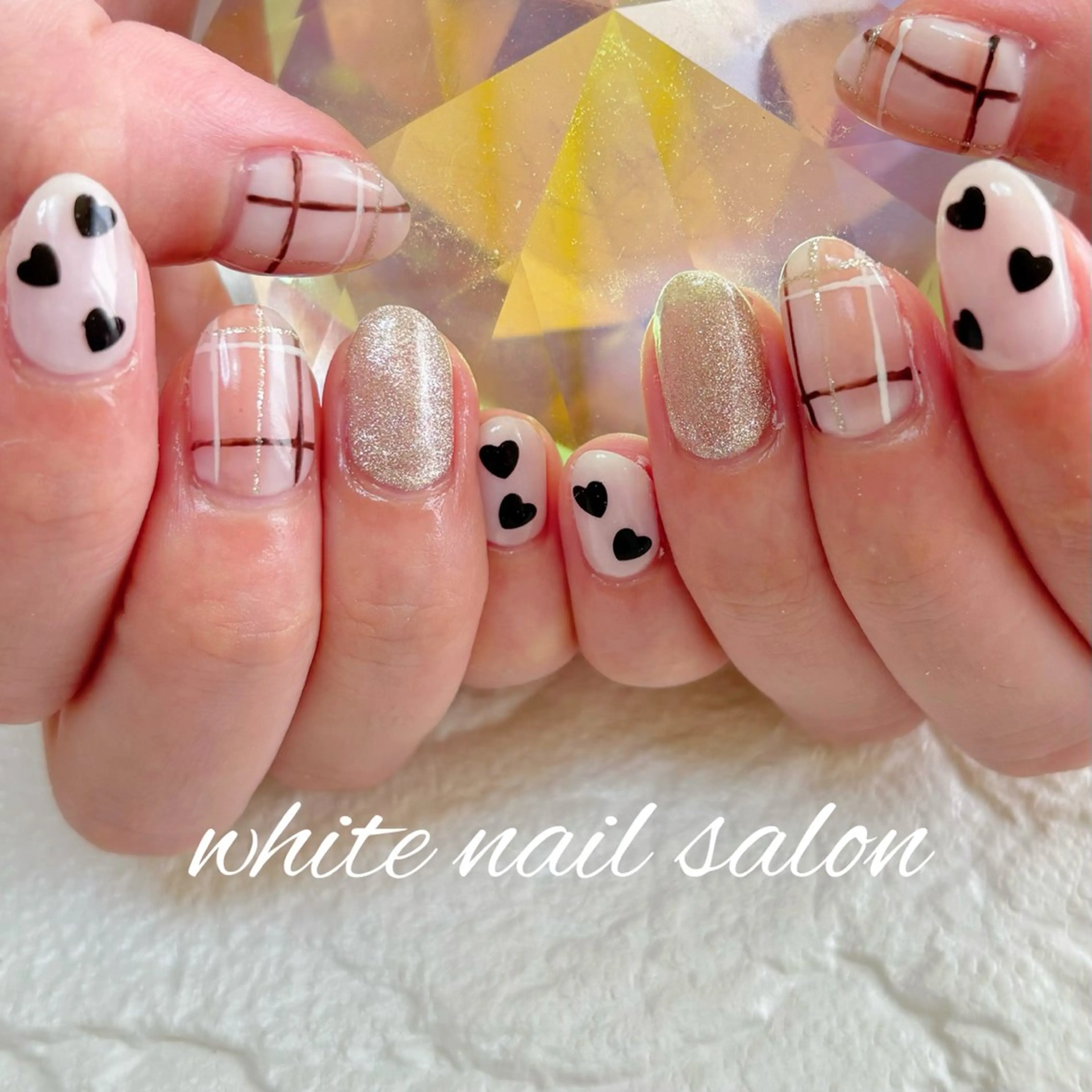 ネイル フットネイル 持ち込み ハンドネイル white nail salonのネイルデザイン