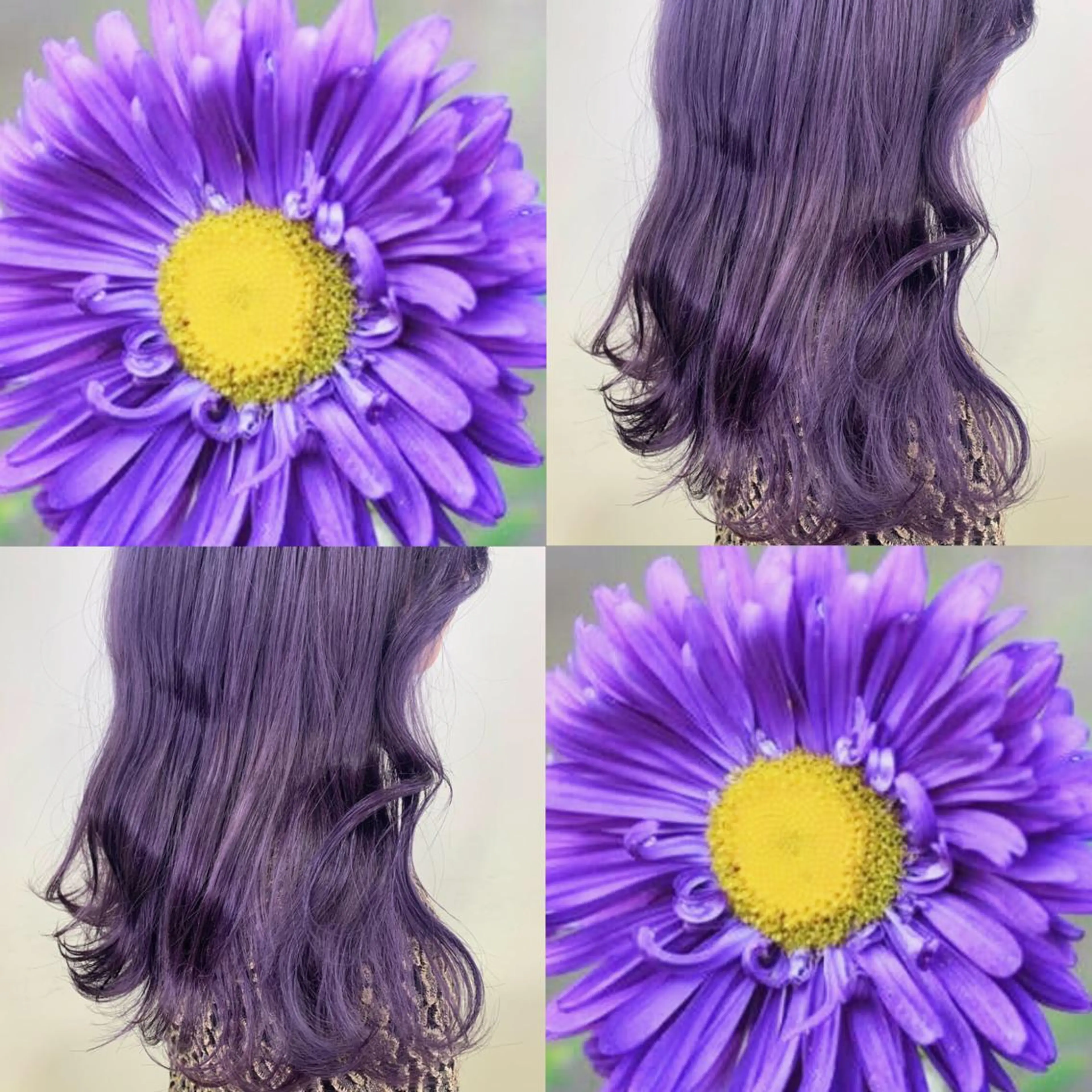 セミロング カラー ヘアアレンジ チャンモリパーマ/韓 国/Minami🦋のヘアスタイル