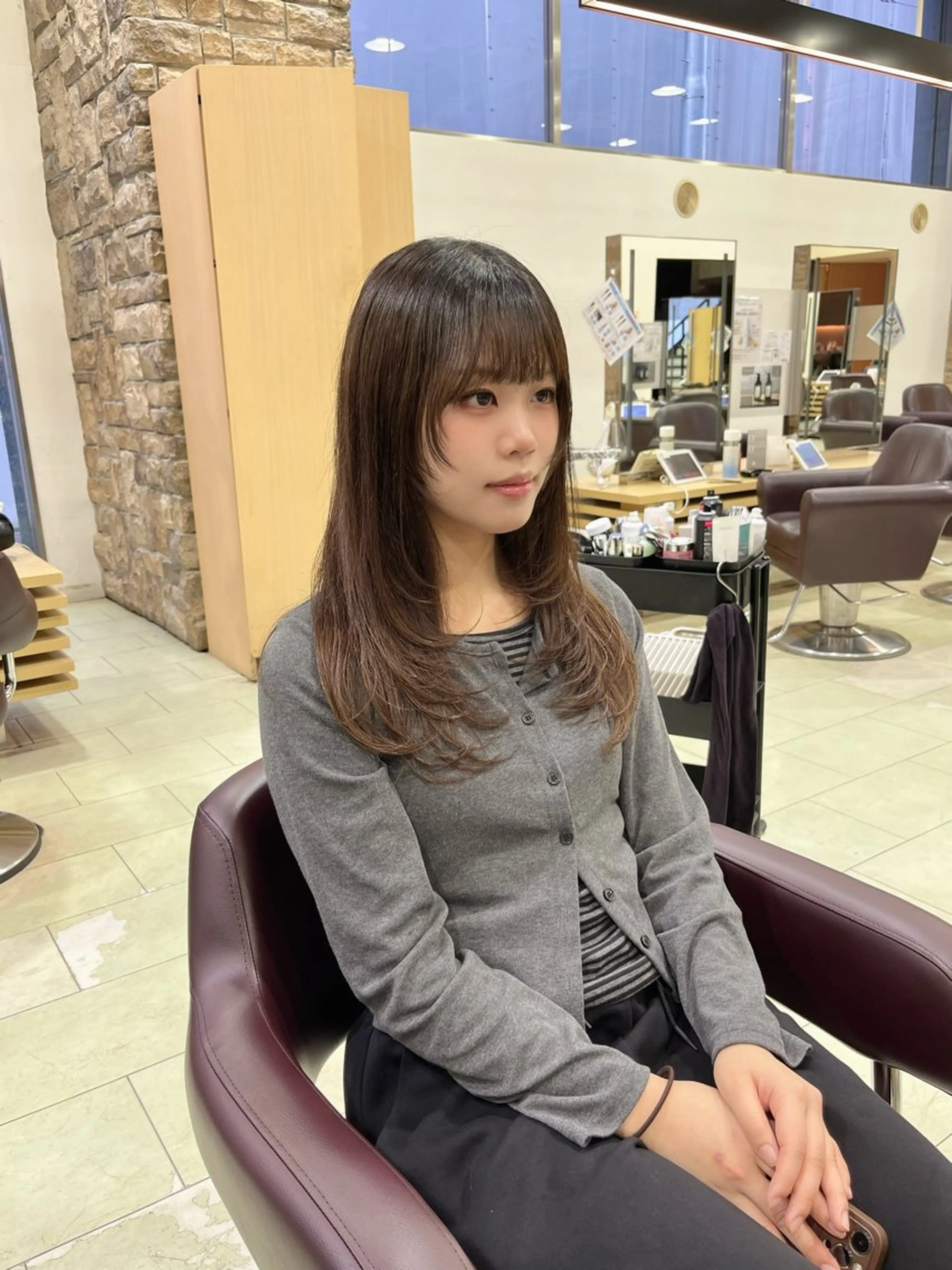 ロング カット トリートメント ヘアセット/透明感 カラー/あんりんのヘアスタイル