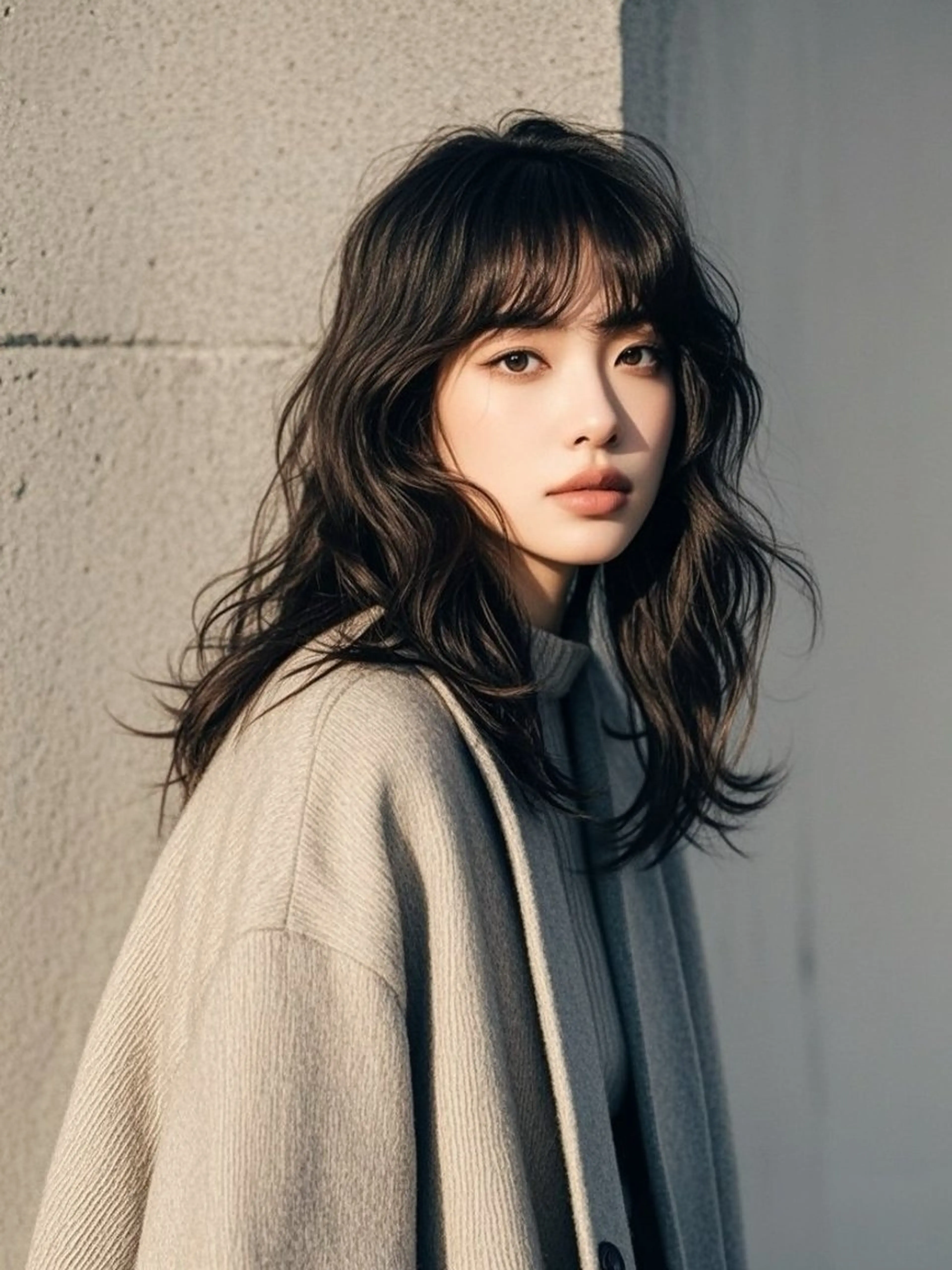 セミロング ショートボブ セミロングパーマ アッシュ ボブ くびれヘア カット ヘアカラー トリートメント ウルフカット 811 大阪梅田 ウルフのヘアスタイル