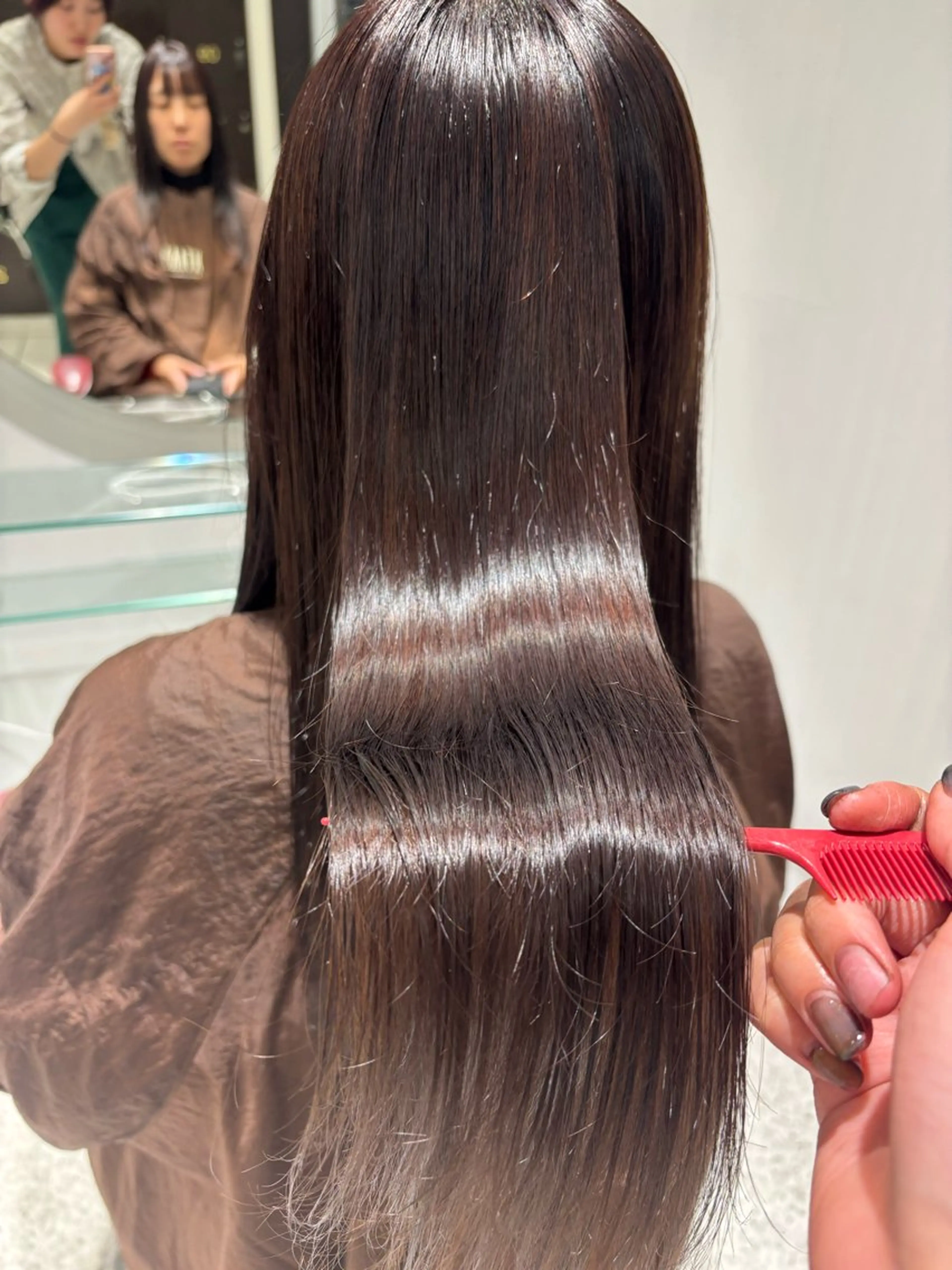 縮毛矯正 木村 優奈/縮毛矯正/艶髪のヘアスタイル