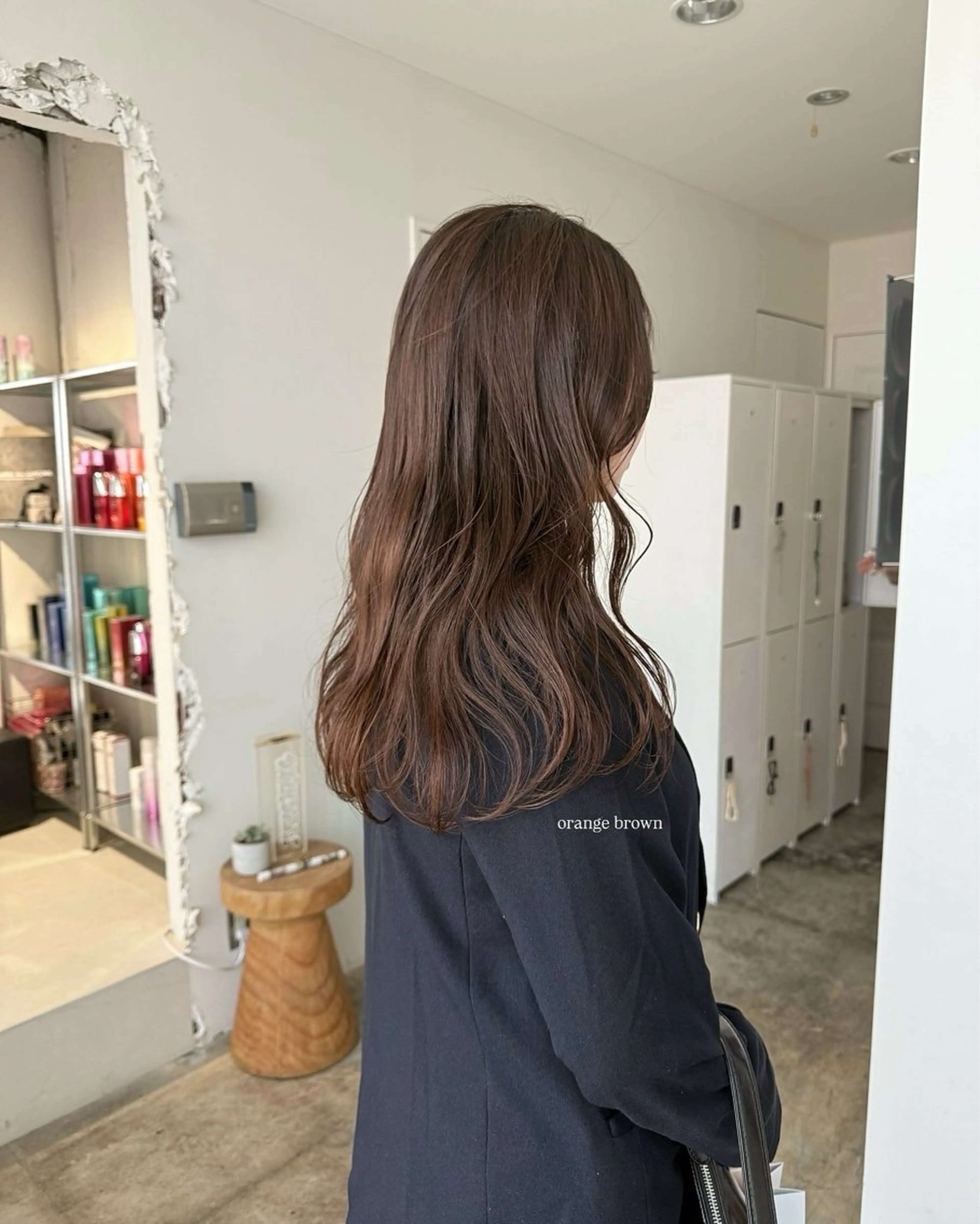 カラー ブラウンカラー カット ヘアカラー 透明感カラー/顔周り レイヤー/髪質改善のヘアスタイル