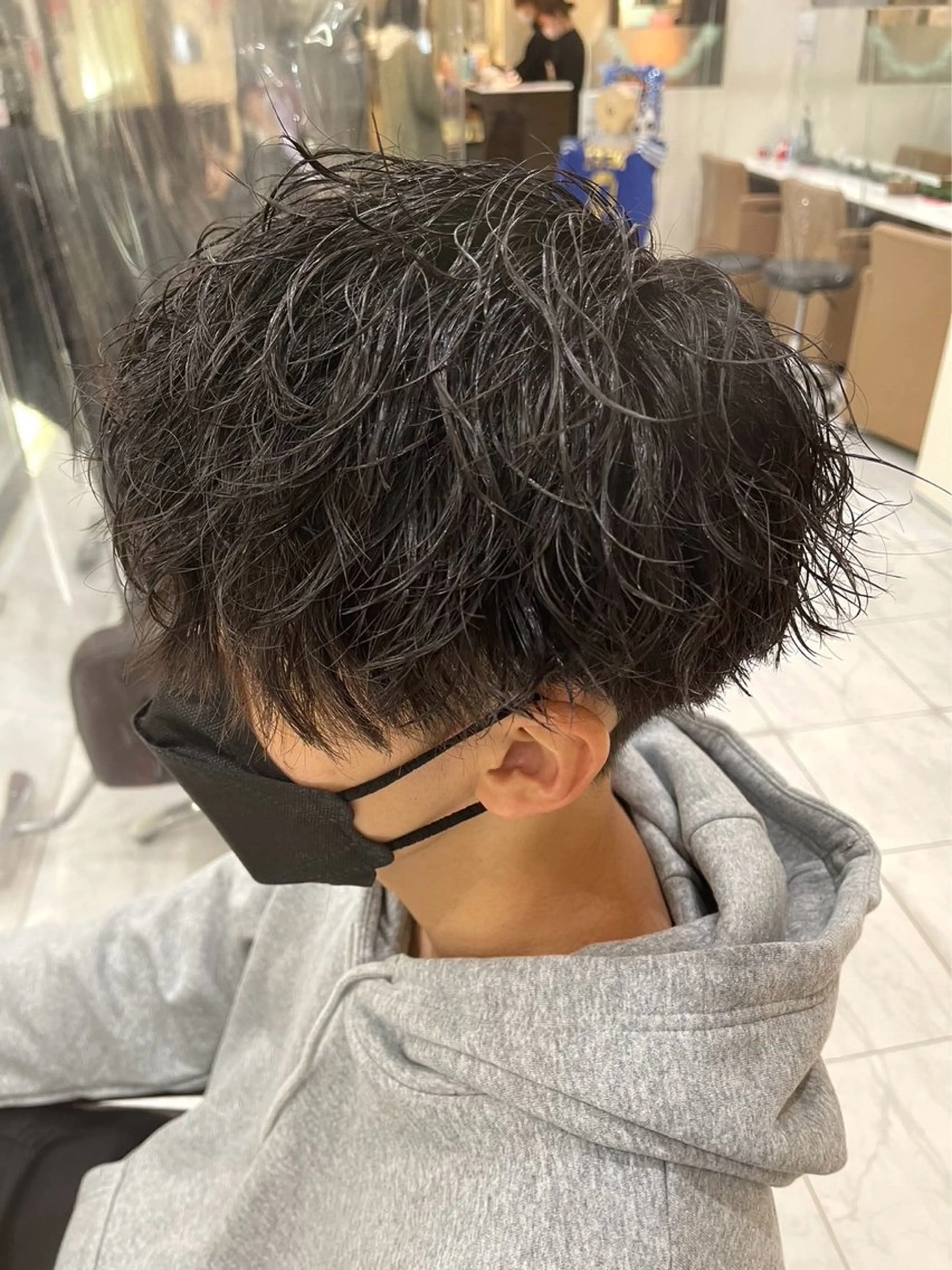 ショート パーマ メンズ マッシュ メンズパーマ ツイストスパイラルパーマ デート スパイラルパーマ REEED渋谷店所属・🍒KUMAGAI 🍒のヘアスタイル