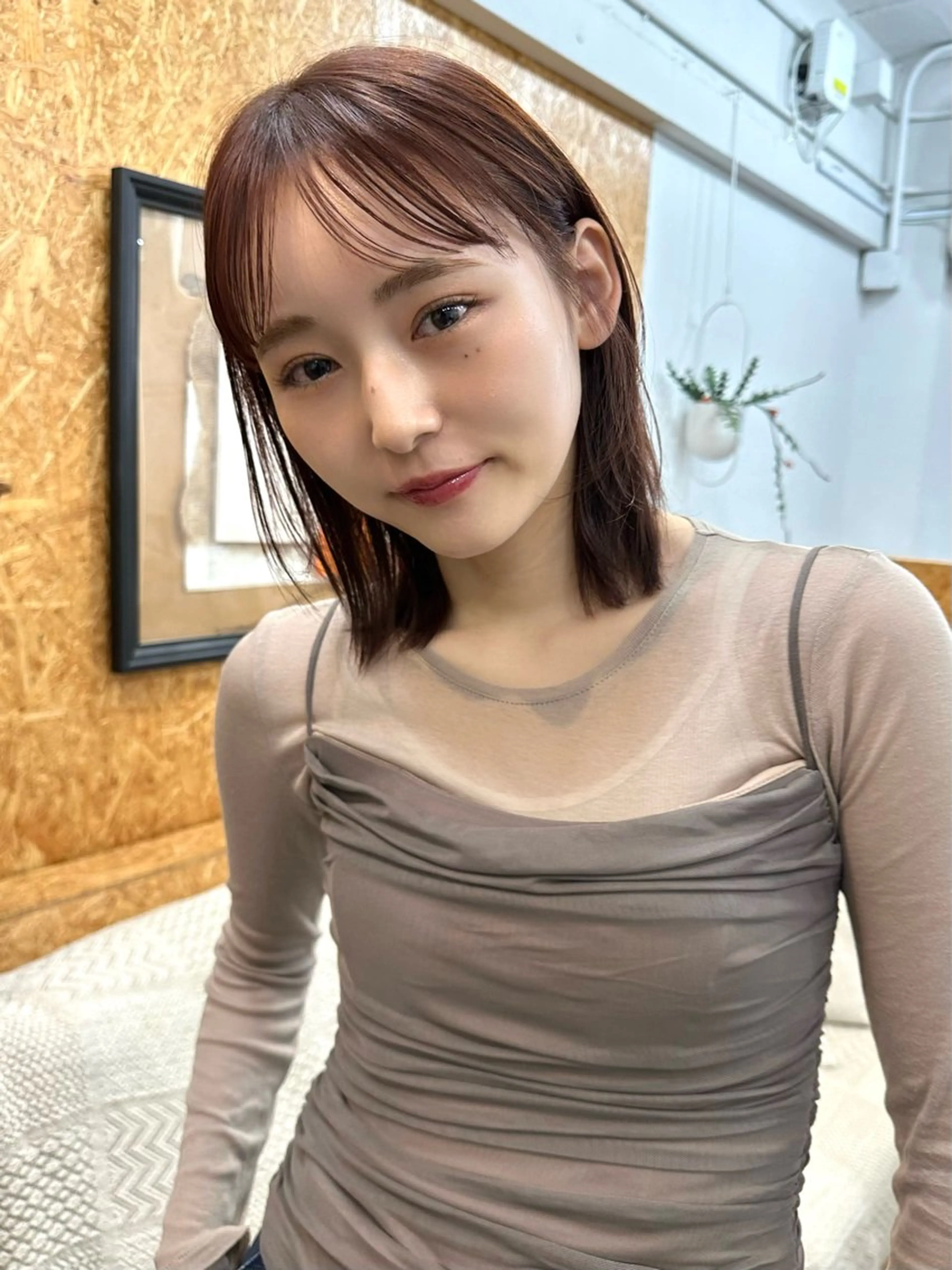 ミディアム カラー 🪭risa 暖色/レイヤー🪭のヘアスタイル