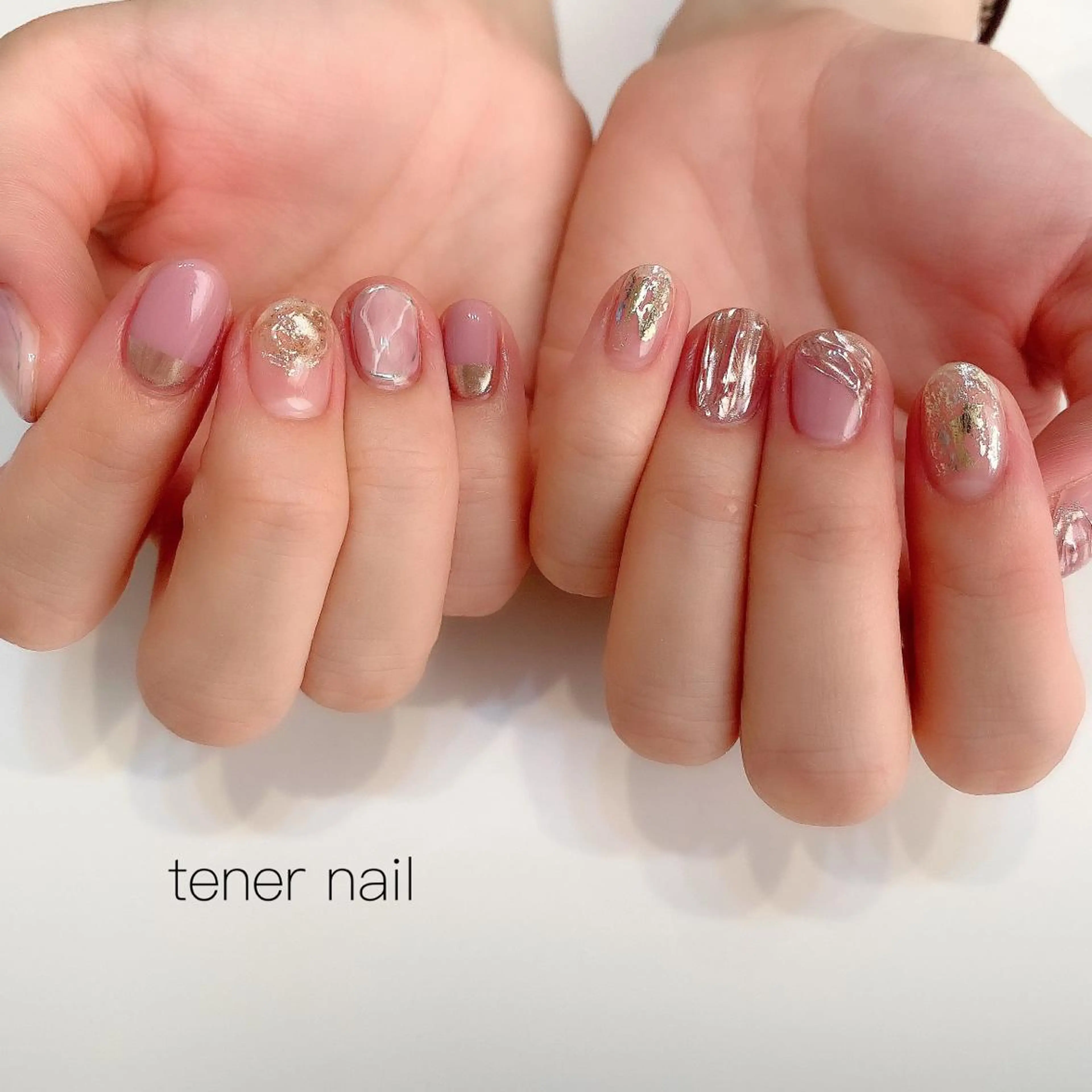 ネイル ニュアンスネイル ピンク テネルネイル tener nailのネイルデザイン