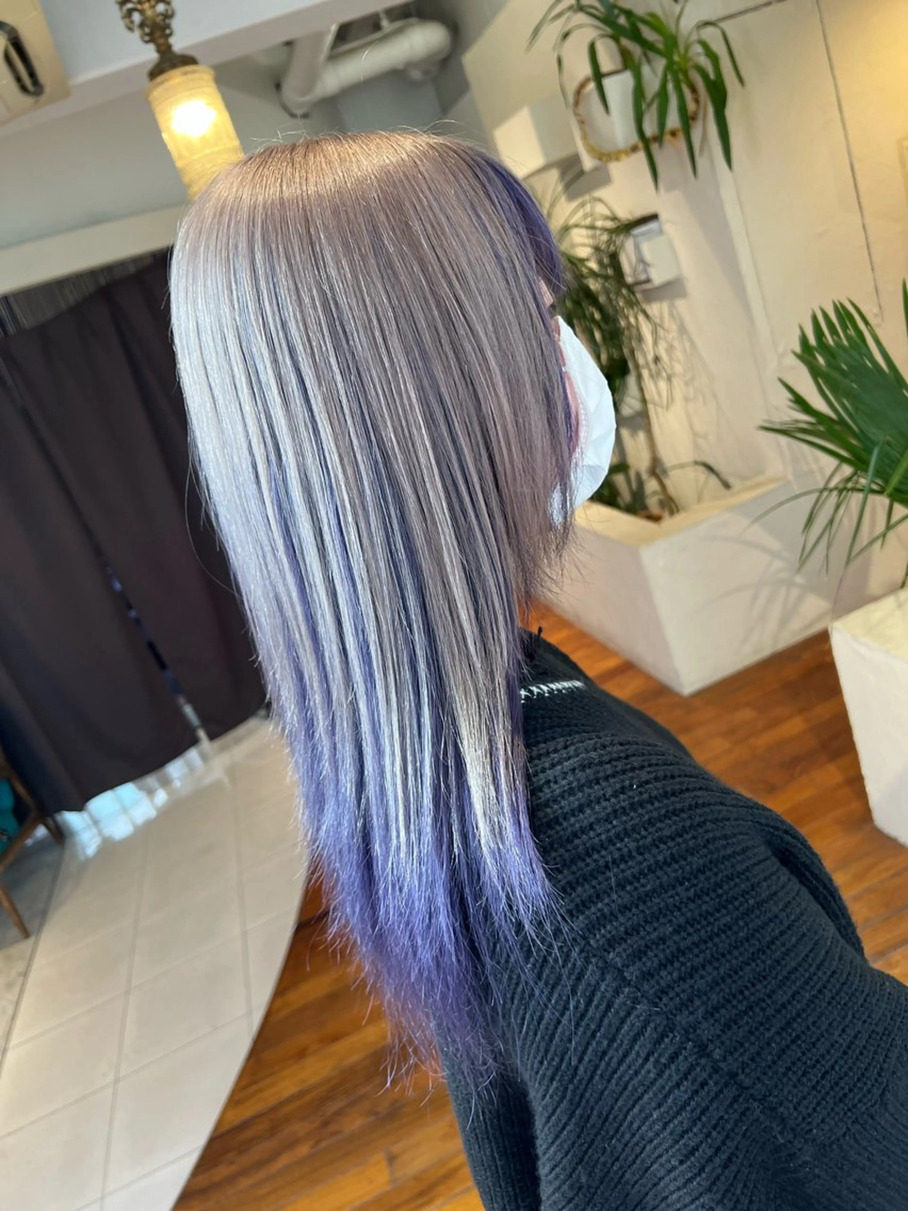 セミロング カラー ブリーチ ケアブリーチ ハイトーンカラー ピンクカラー 髪質改善 ヘアカラー トリートメント ⚠️激安ブリーチで 後悔してる方へ⚠️のヘアスタイル