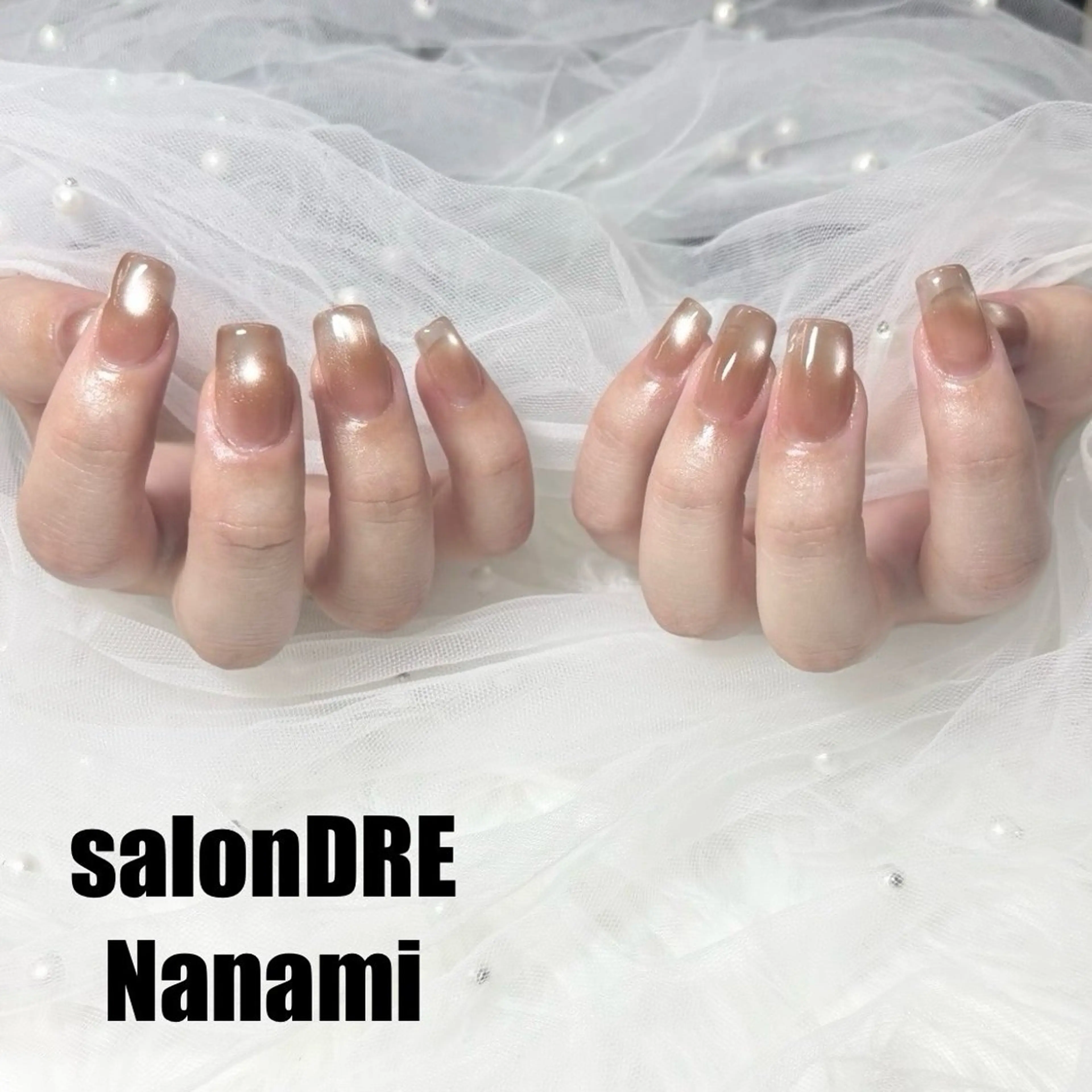 ネイル マグネットネイル マグネットワンカラー ワンカラーネイル ネイルチップ ハンドネイル salonDRE NANAMIのネイルデザイン