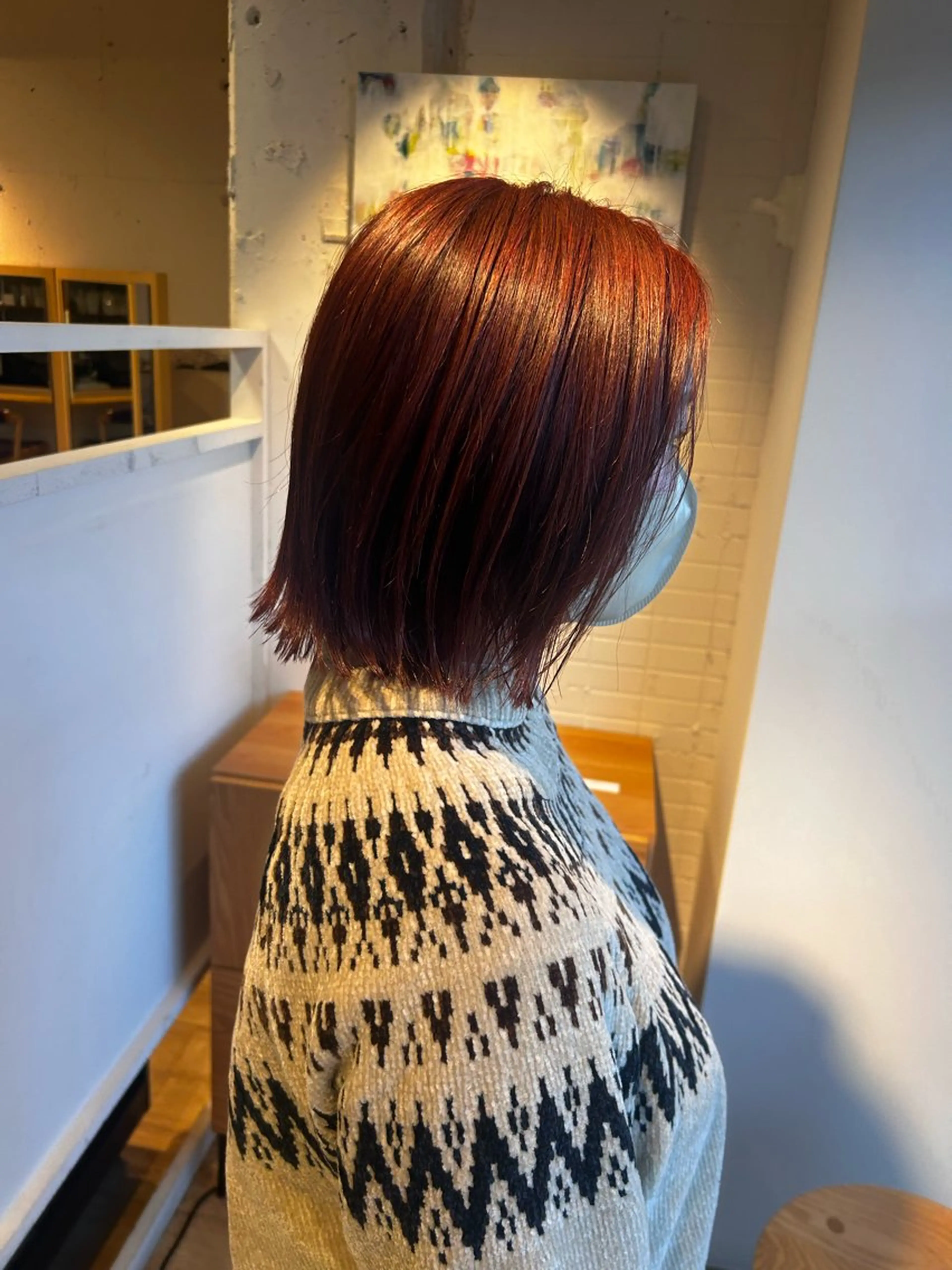 切りっぱなしボブの写真