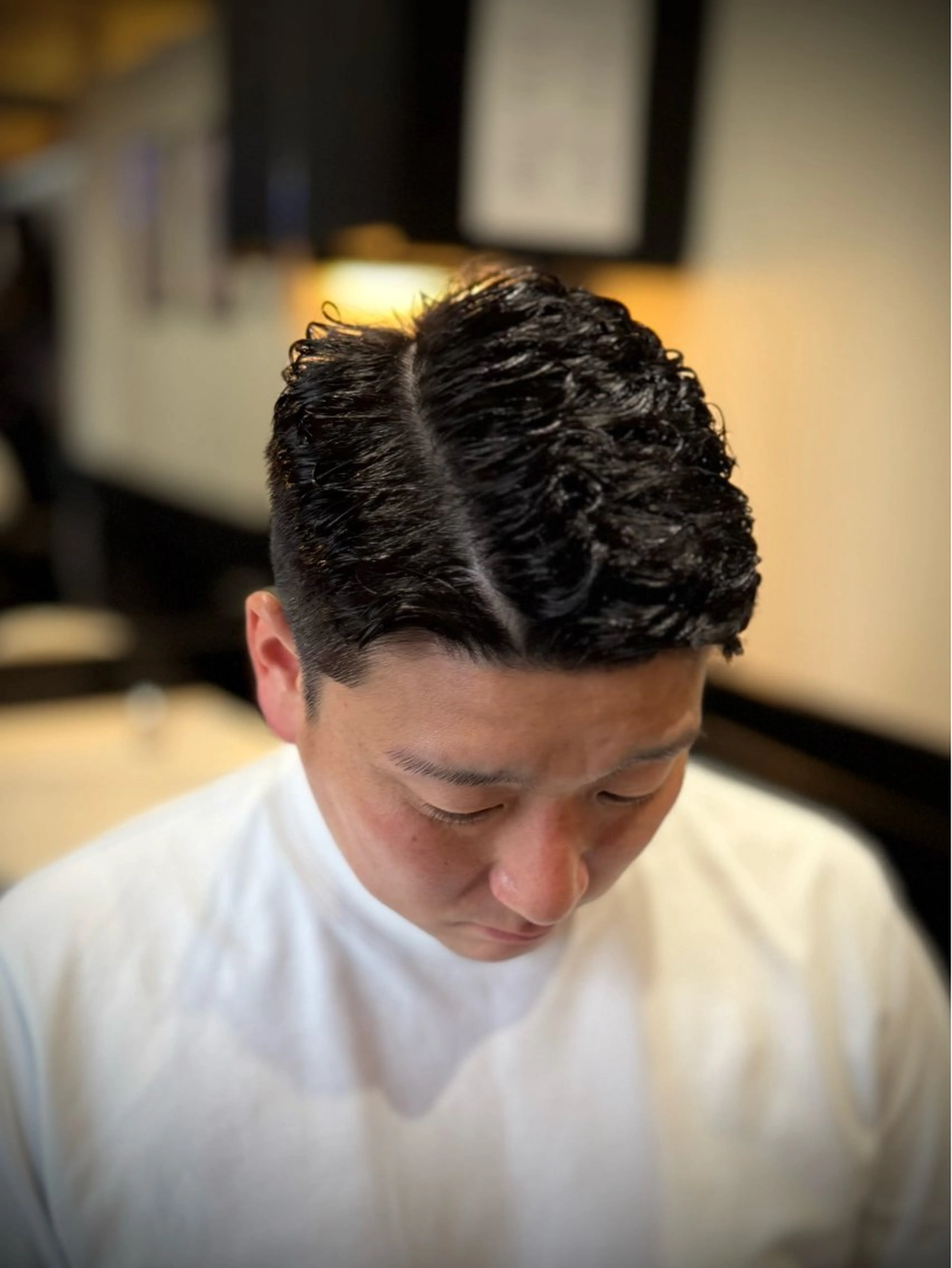 ミディアム パーマ proud private hair salon田町所属・ガンバレ原田 航海のヘアスタイル