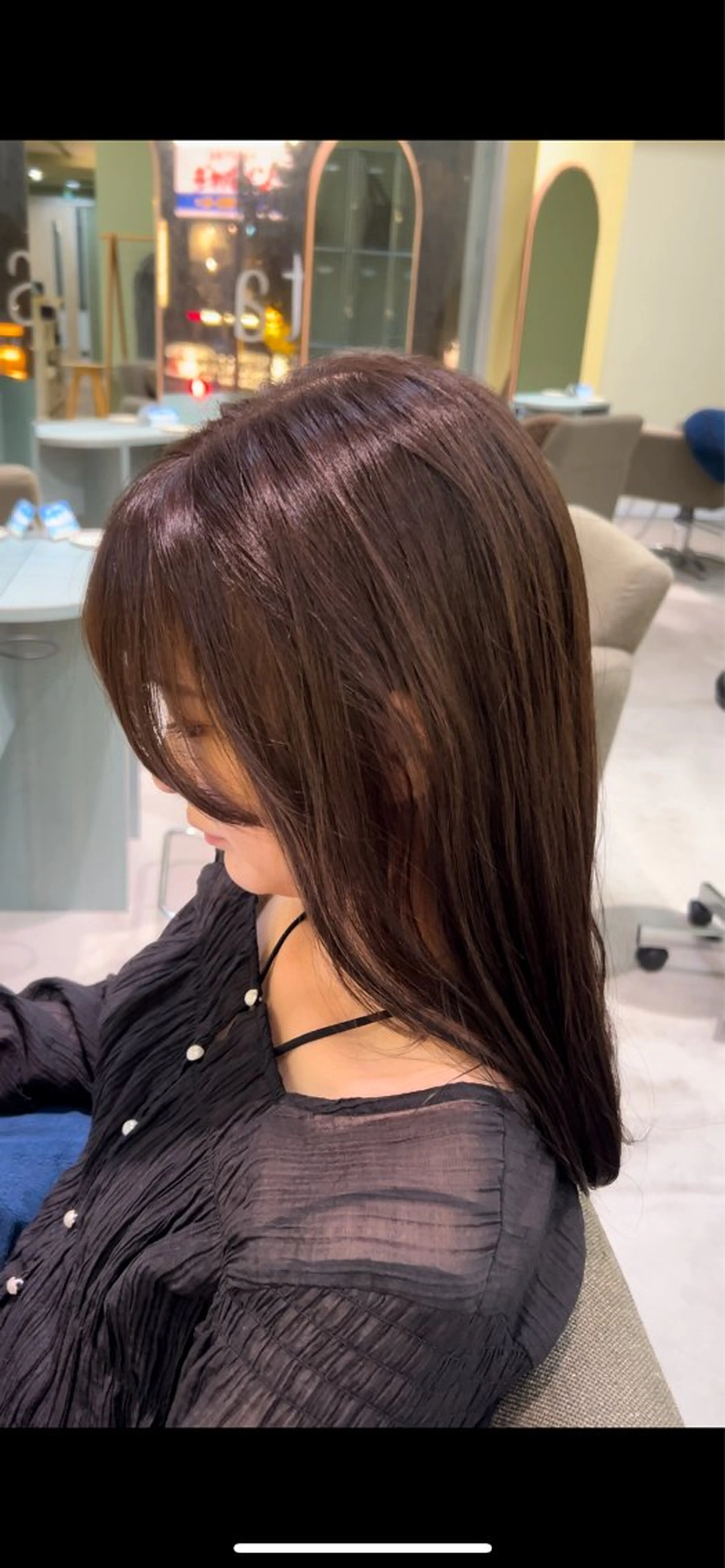 カラー ブラウンカラー 一條 乃亜のヘアスタイル