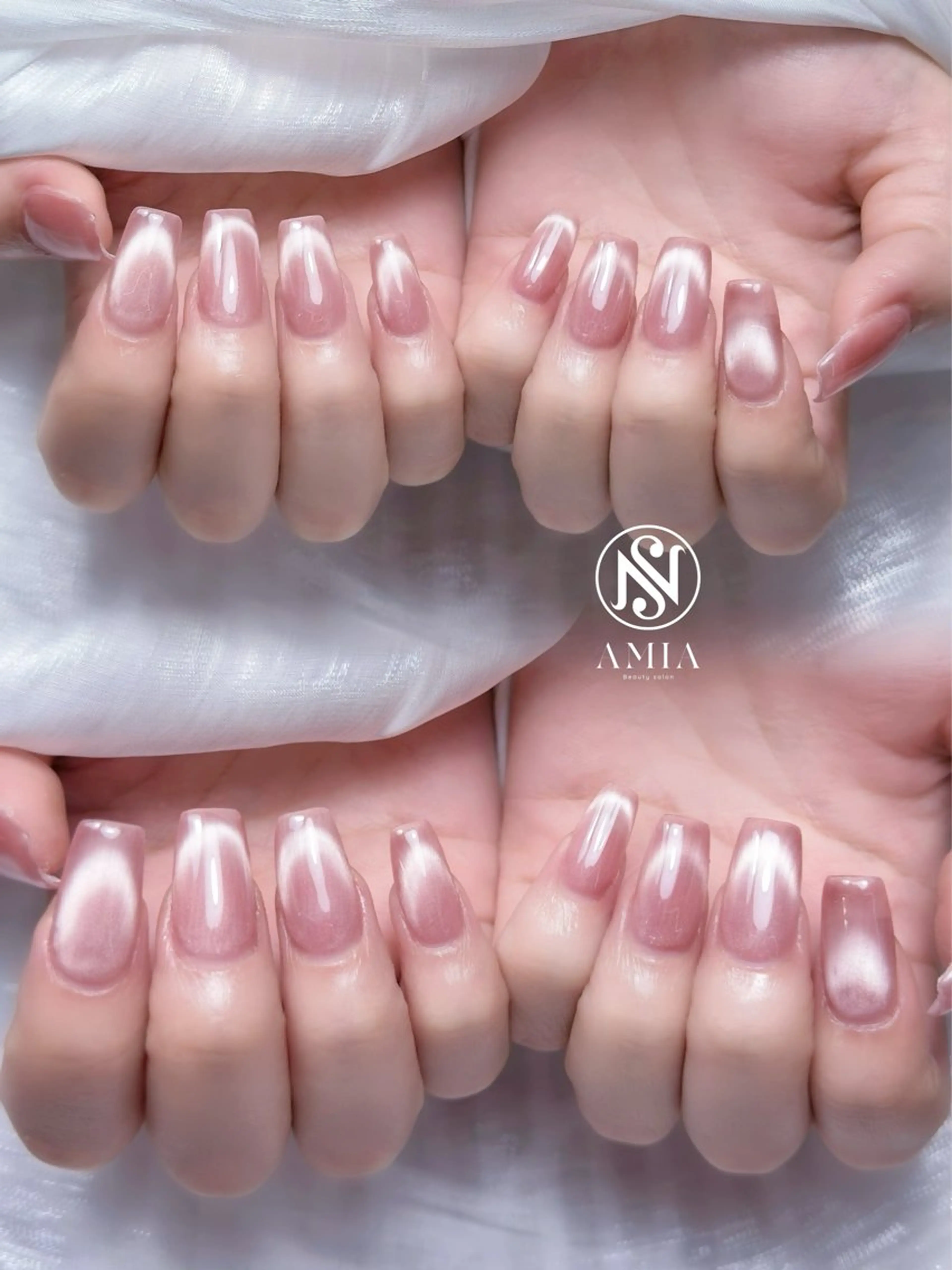 セミロング ハンドネイル フットネイル ハンドケア 🌟AMIA BEAUTY🌟のネイルデザイン