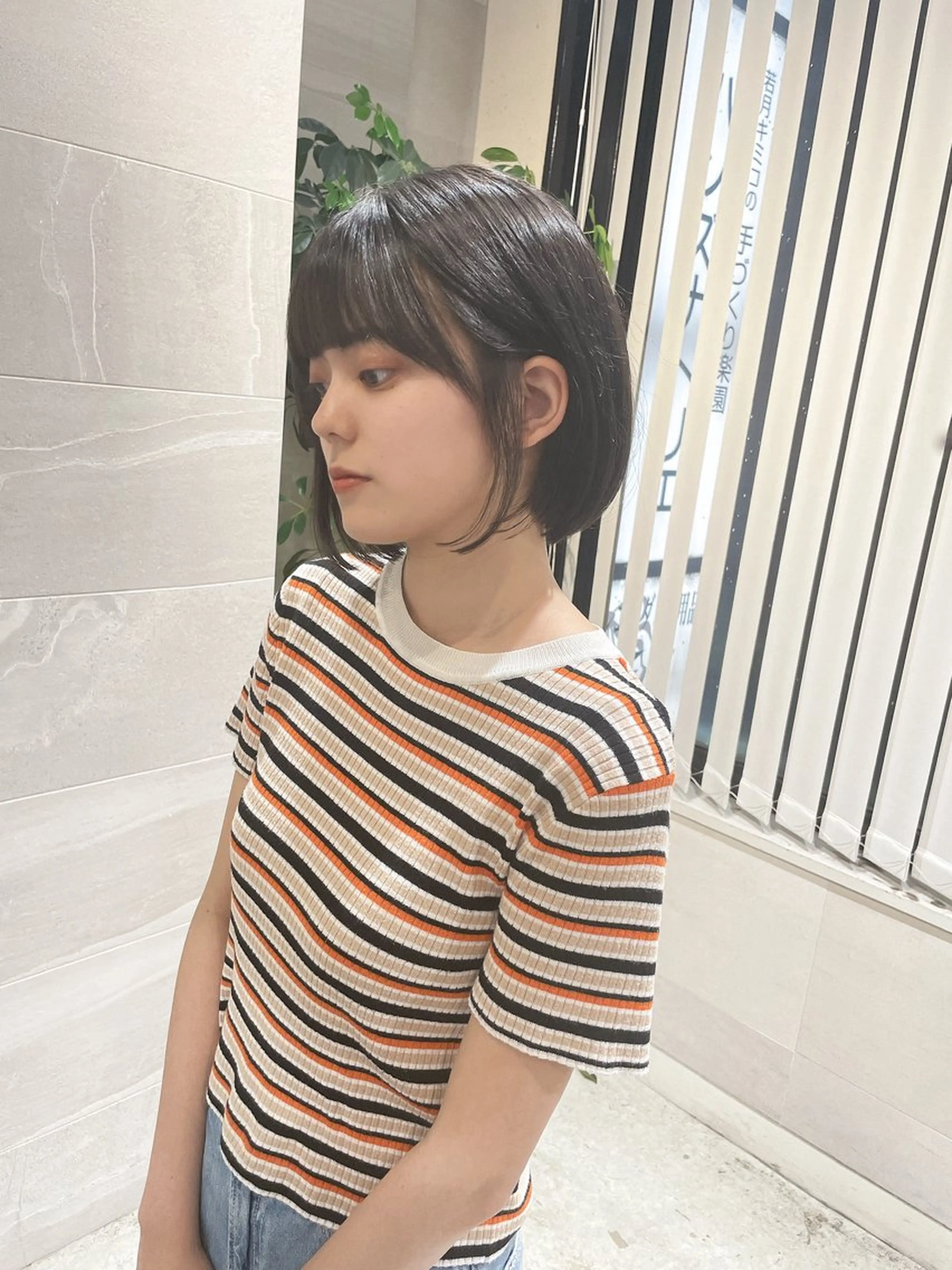 ミディアム ボブ ウルフカット/ ハッシュカット/山路のヘアスタイル