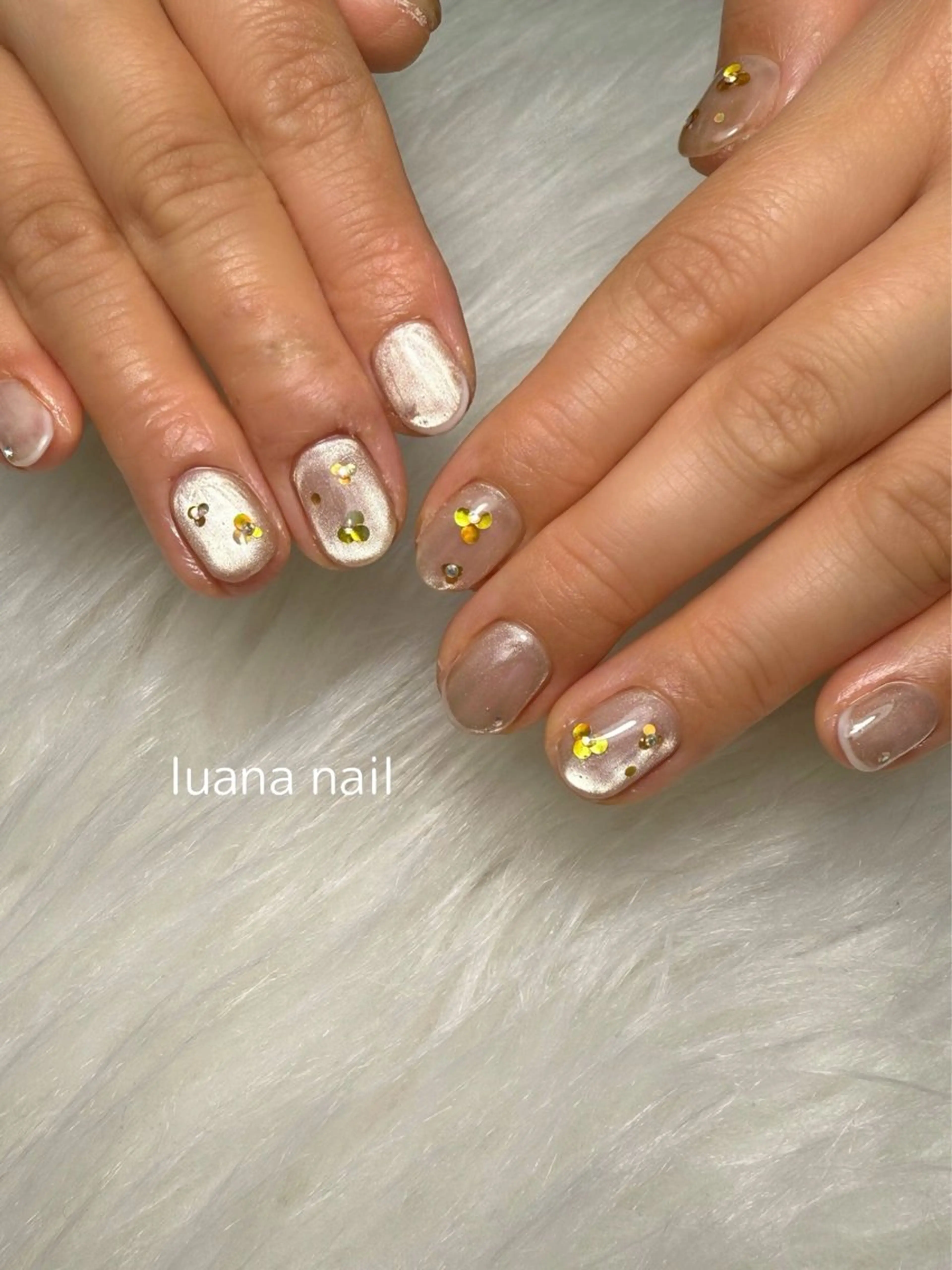 ネイル フラワーネイル マグネットネイル Luana nailのネイルデザイン
