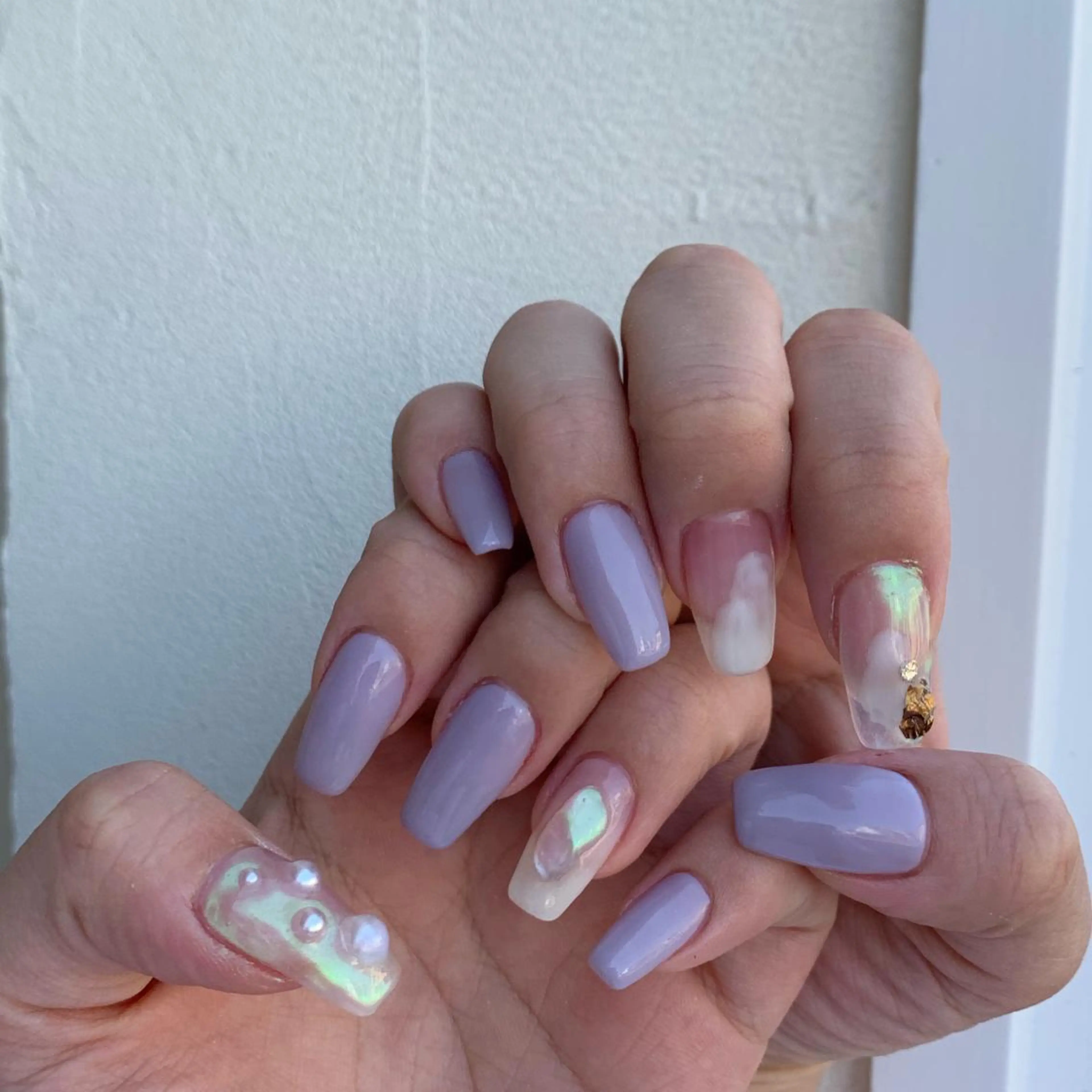 ショート カラー パーマ ヘアアレンジ キッズ ネイル マツエク・マツパ ＿i nails'のネイルデザイン