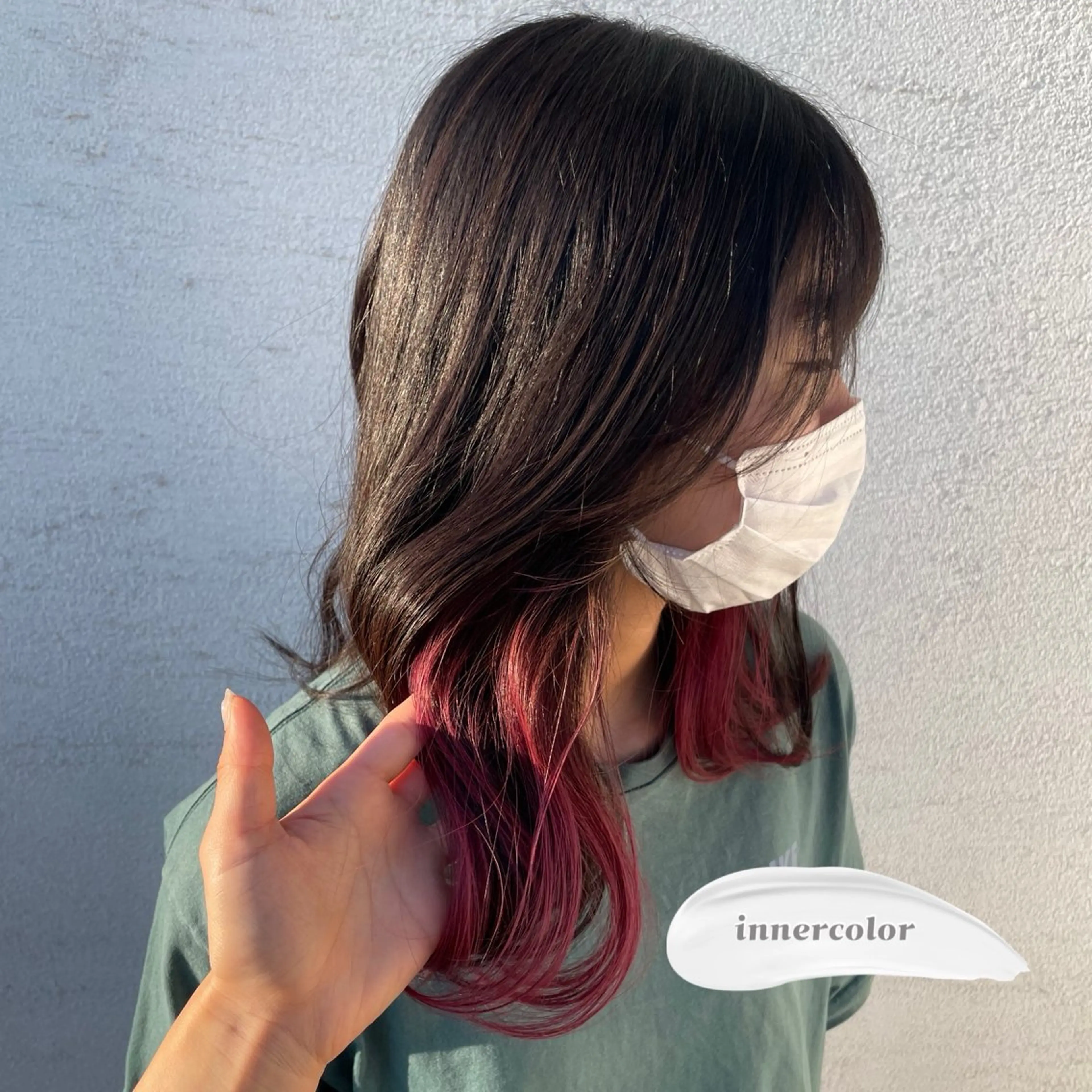 カラー インナーカラー 韓国風カラー picasso yume/ボブカットのヘアスタイル