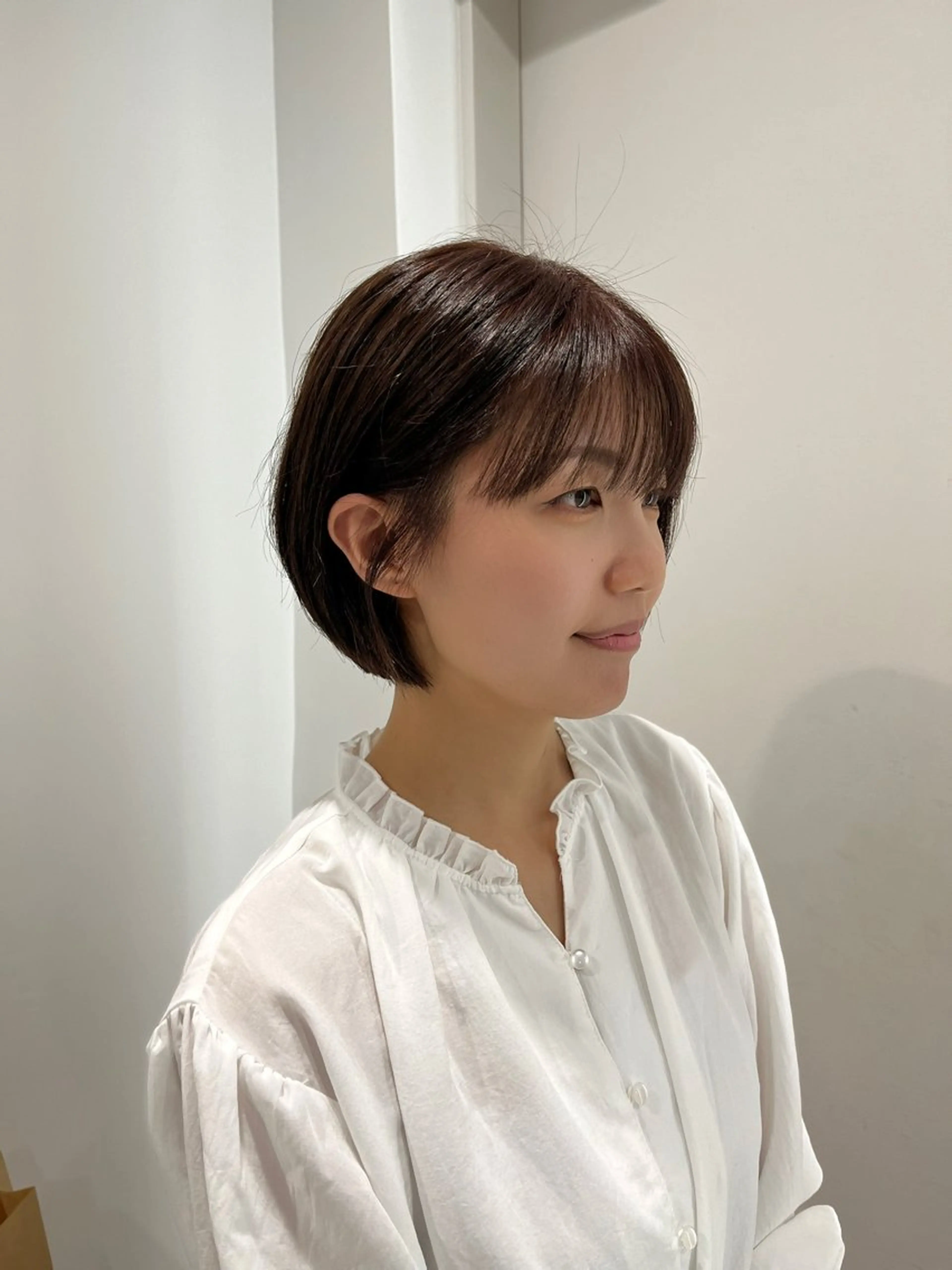 ショート 縮毛矯正/ハイトーン /パーマ/せき🧸のヘアスタイル