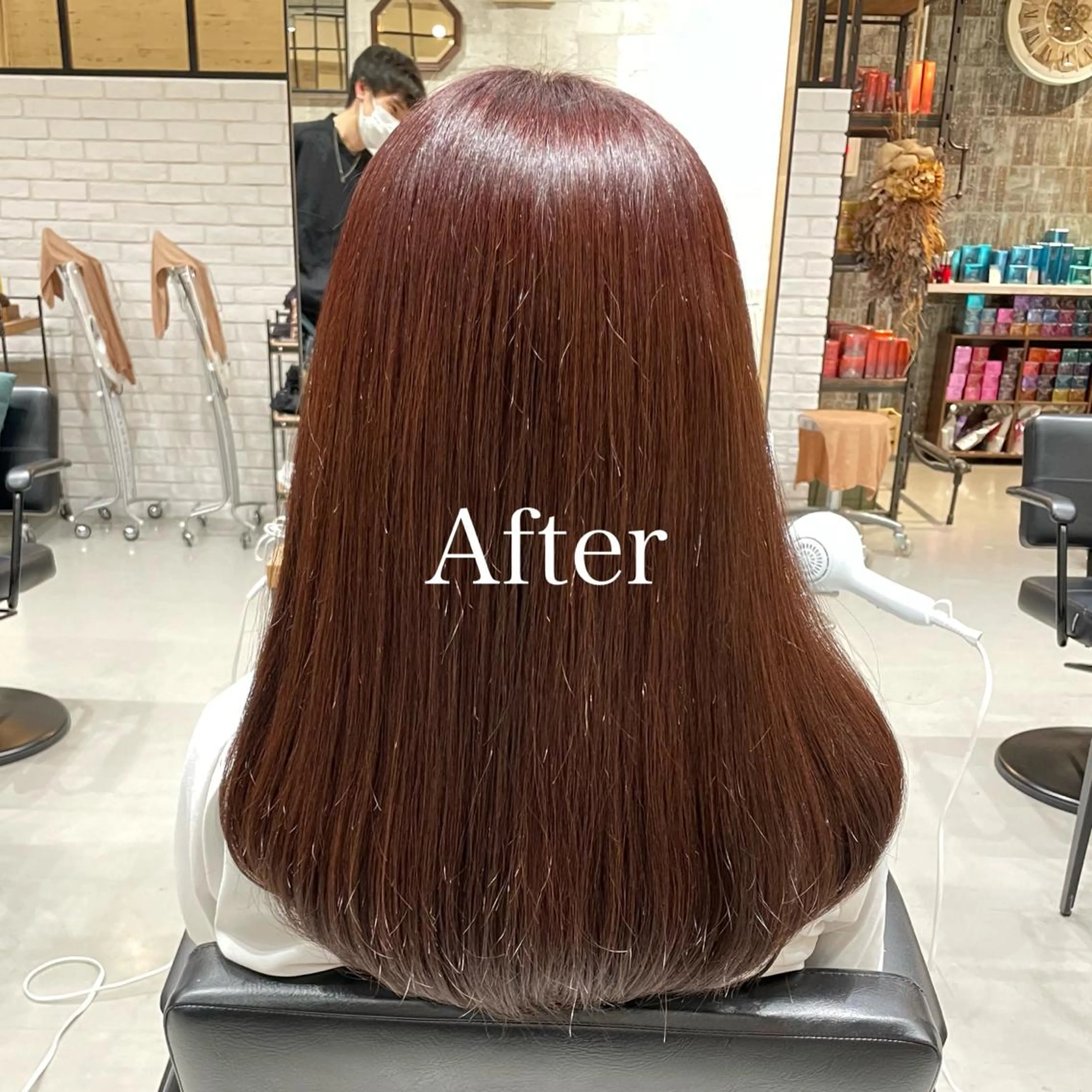 セミロング カラー ブラウンカラー レディースヘア💫 加藤たいが🐯のヘアスタイル