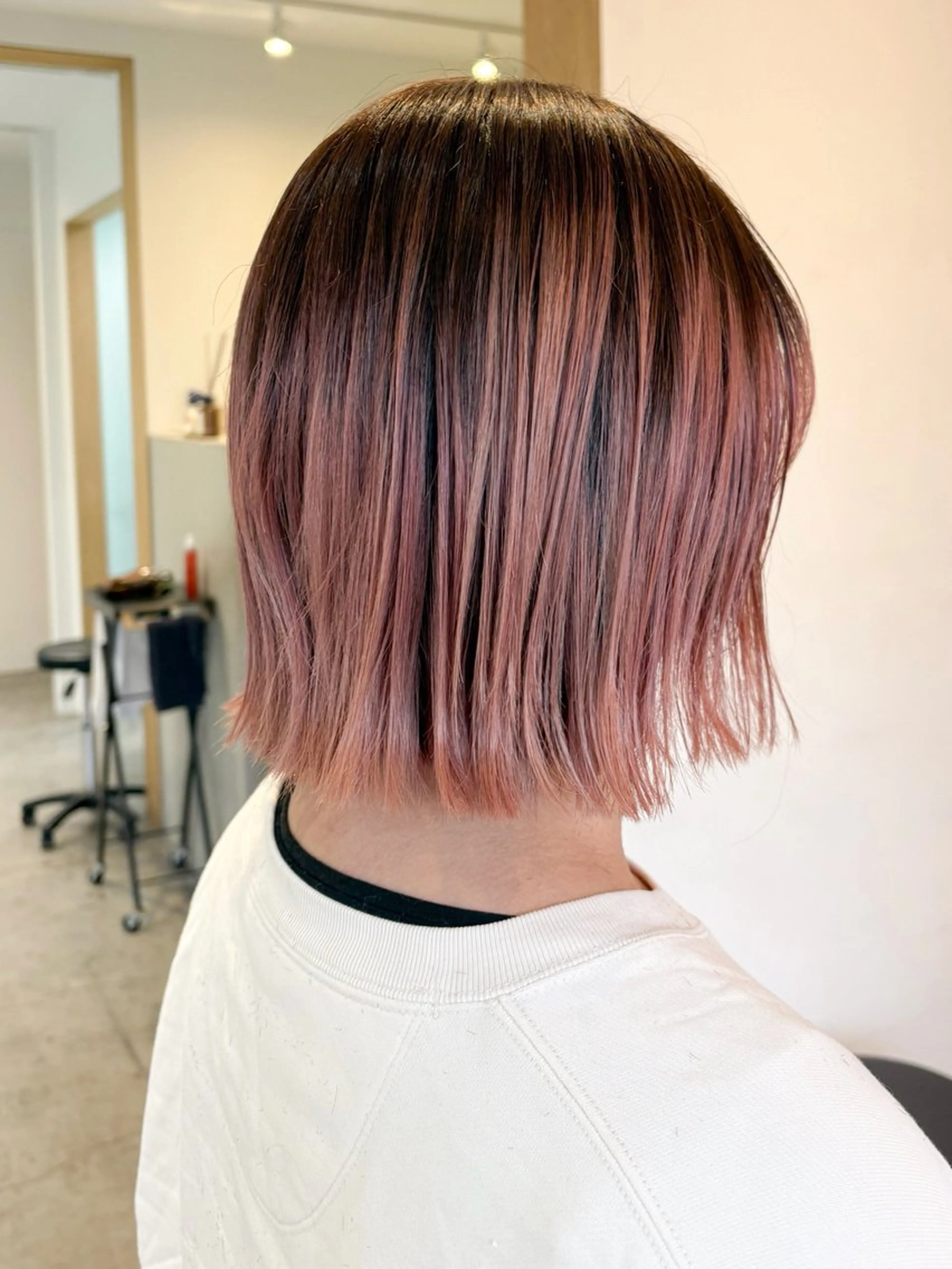 ミディアム カット ヘアカラー トリートメント ボブ/艶カラー 鎌倉/MIHO🌼のヘアスタイル